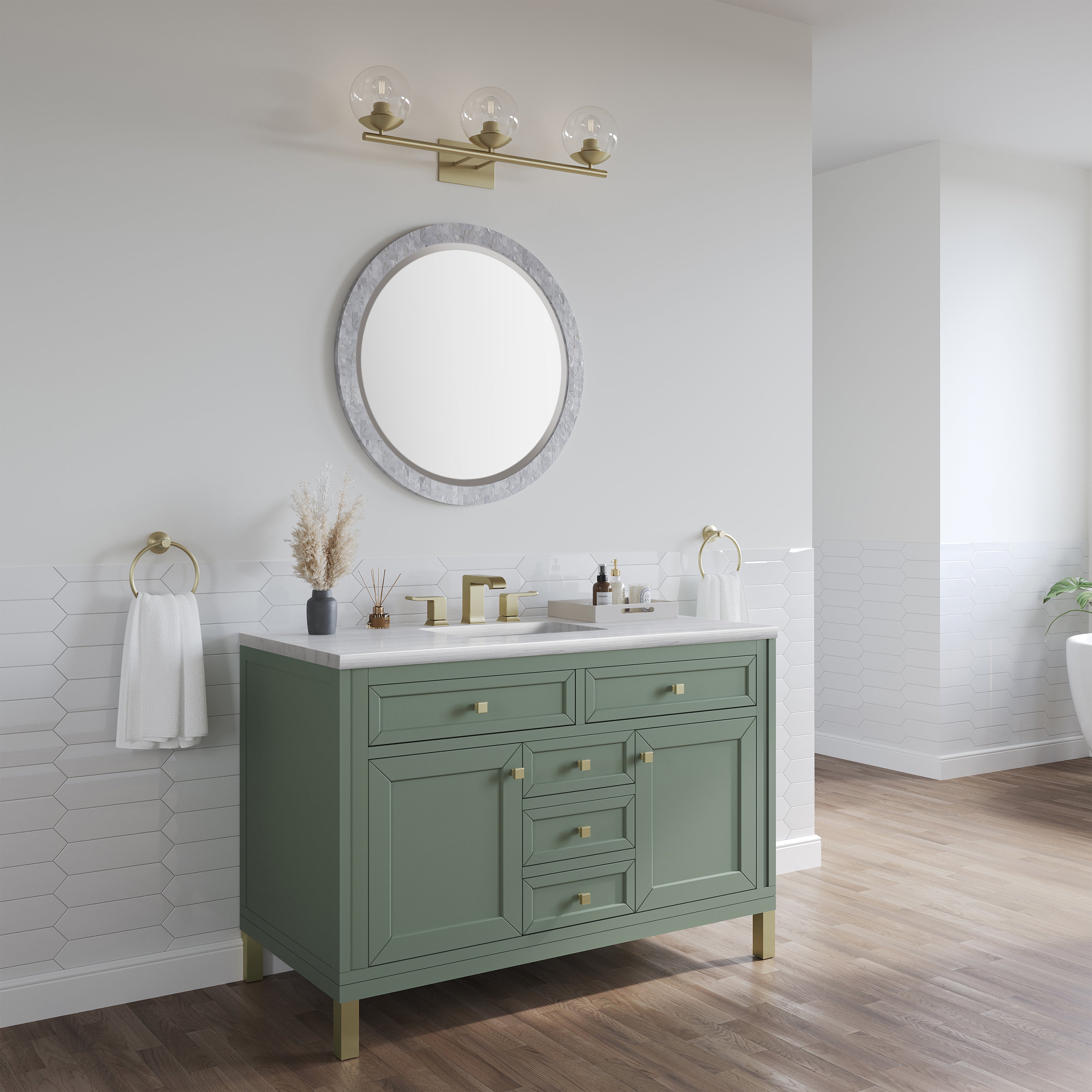 arctic fall solid surface top vanity
