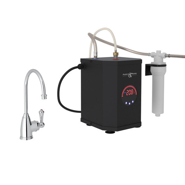 polished chrome kitchen faucet