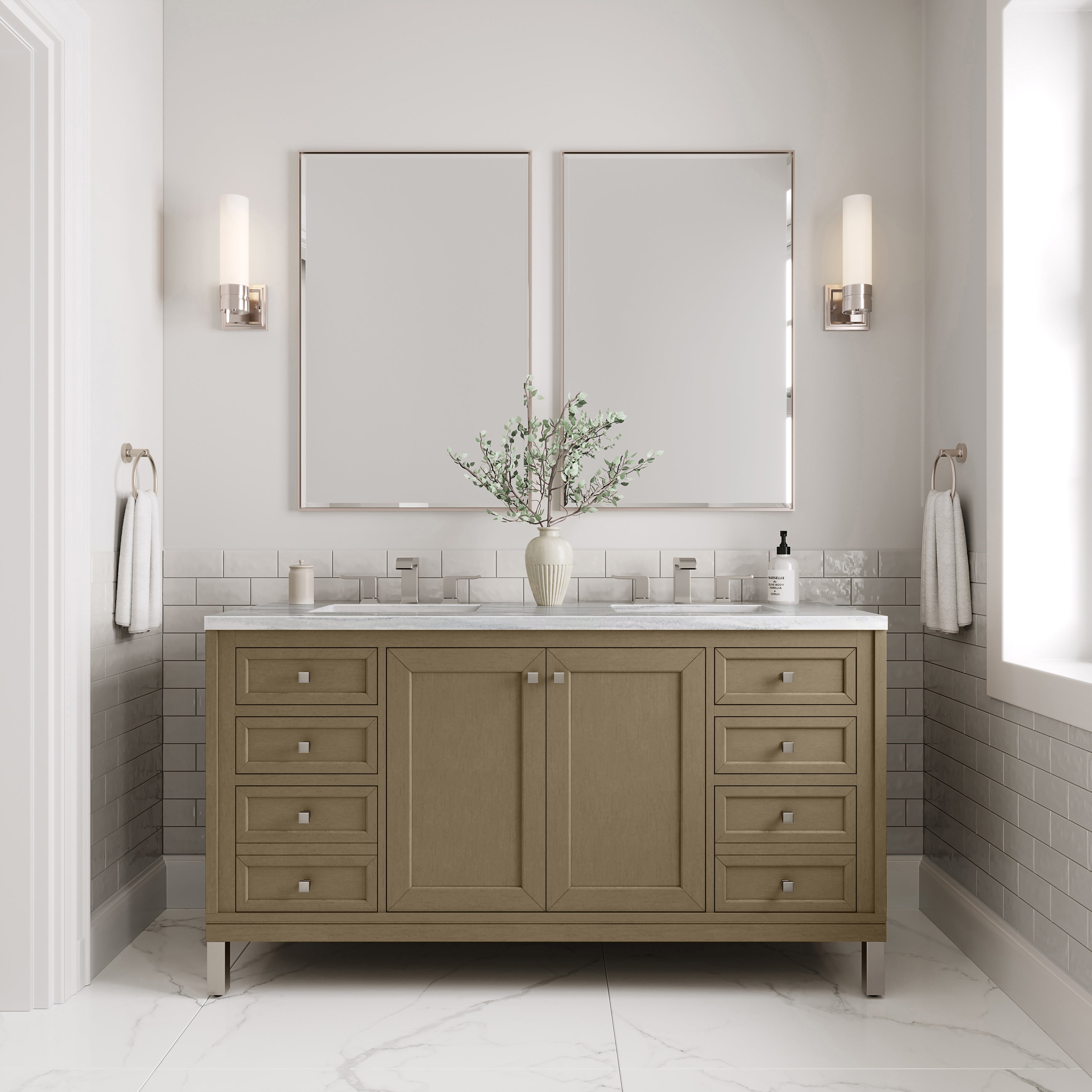 arctic fall solid surface top vanity