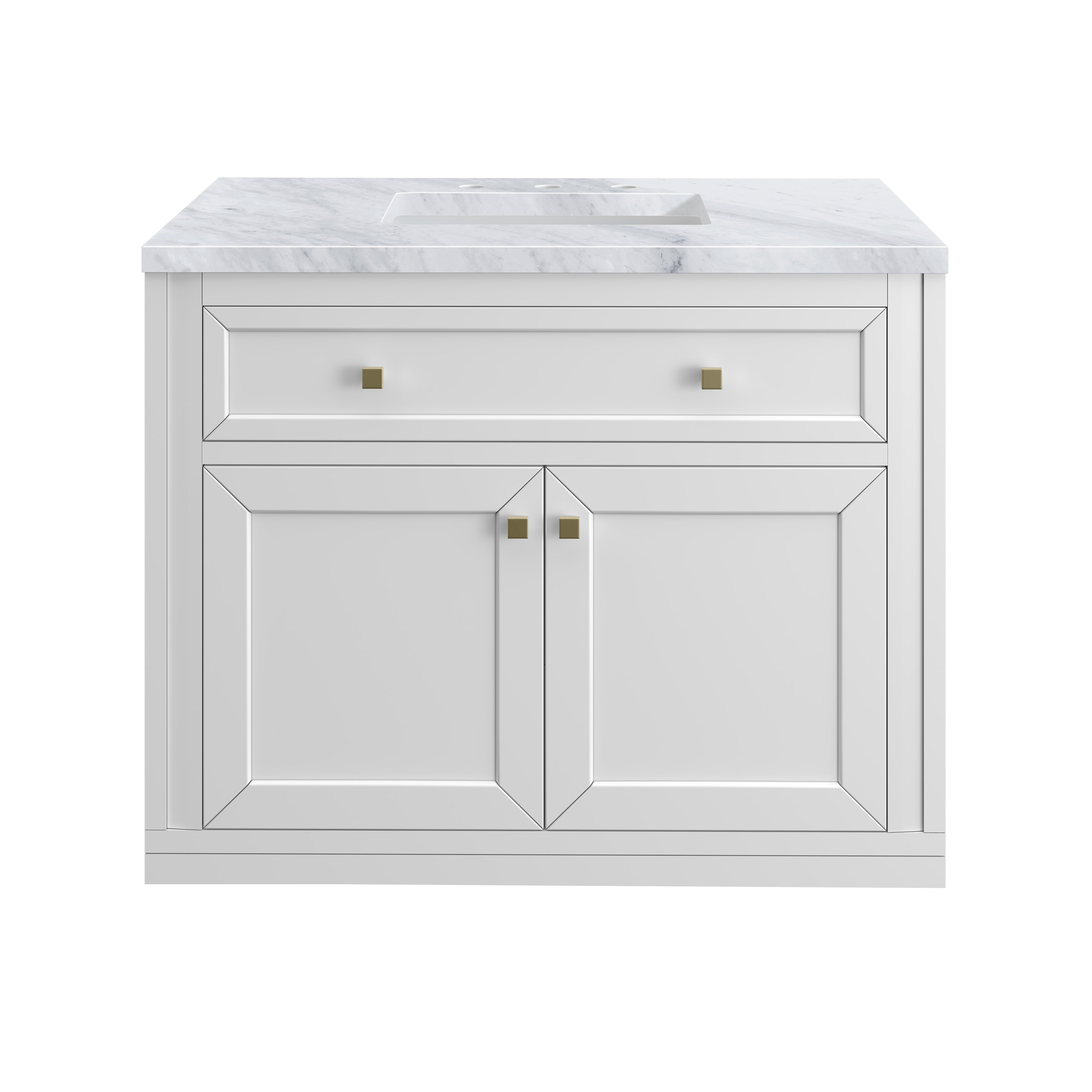 James Martin Vanities Chicago 36" Single Vanity - Glossy White