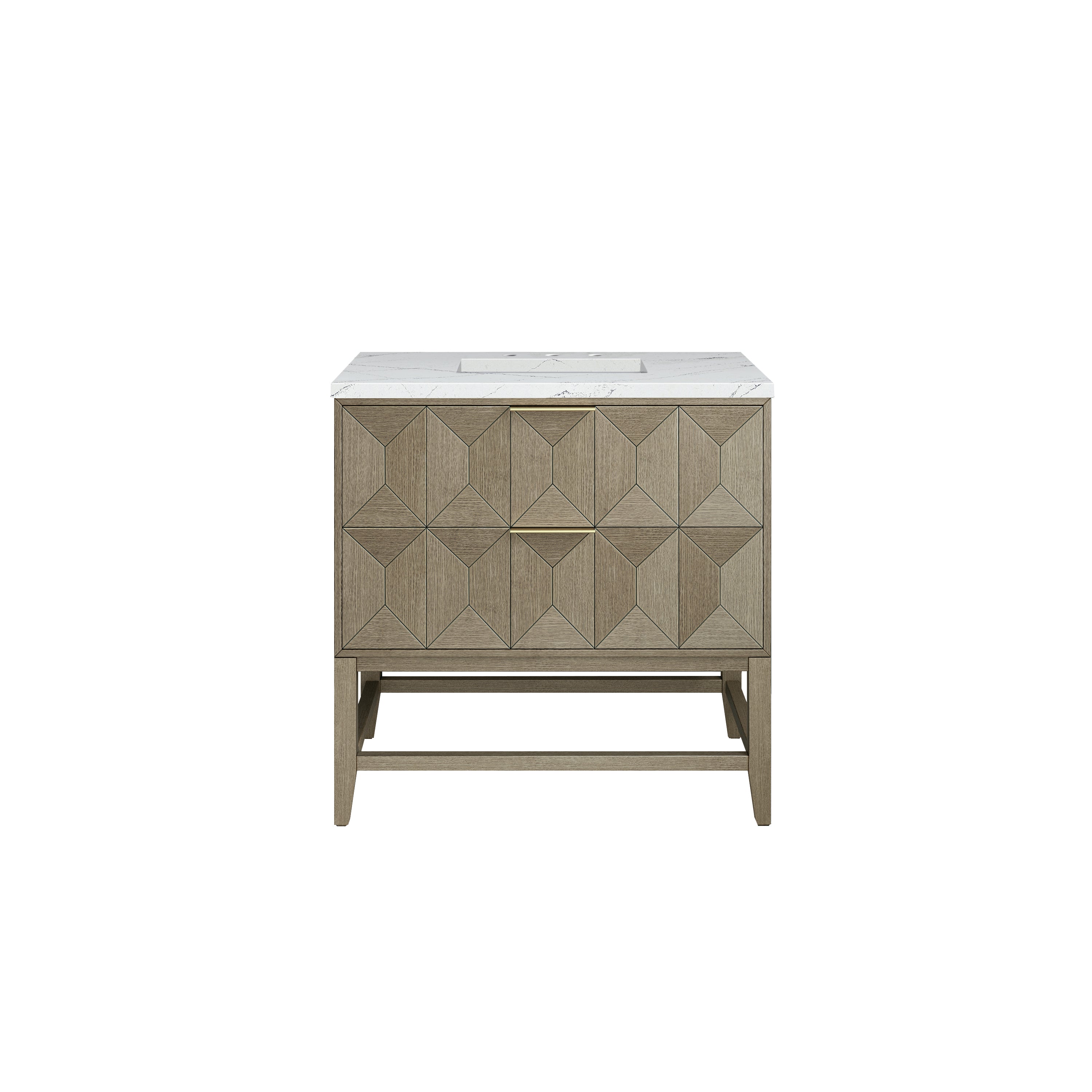 James Martin Vanities Emmeline 36" Single Vanity - Pebble Oak