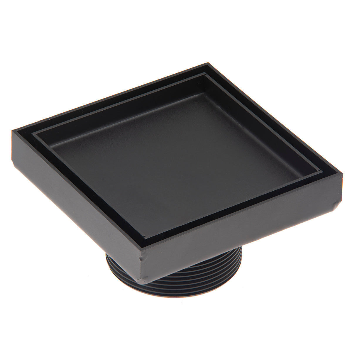 Infinity Drain 4" x 4" Tile Drain Strainer Premium Center Drain Kit with 2" Throat