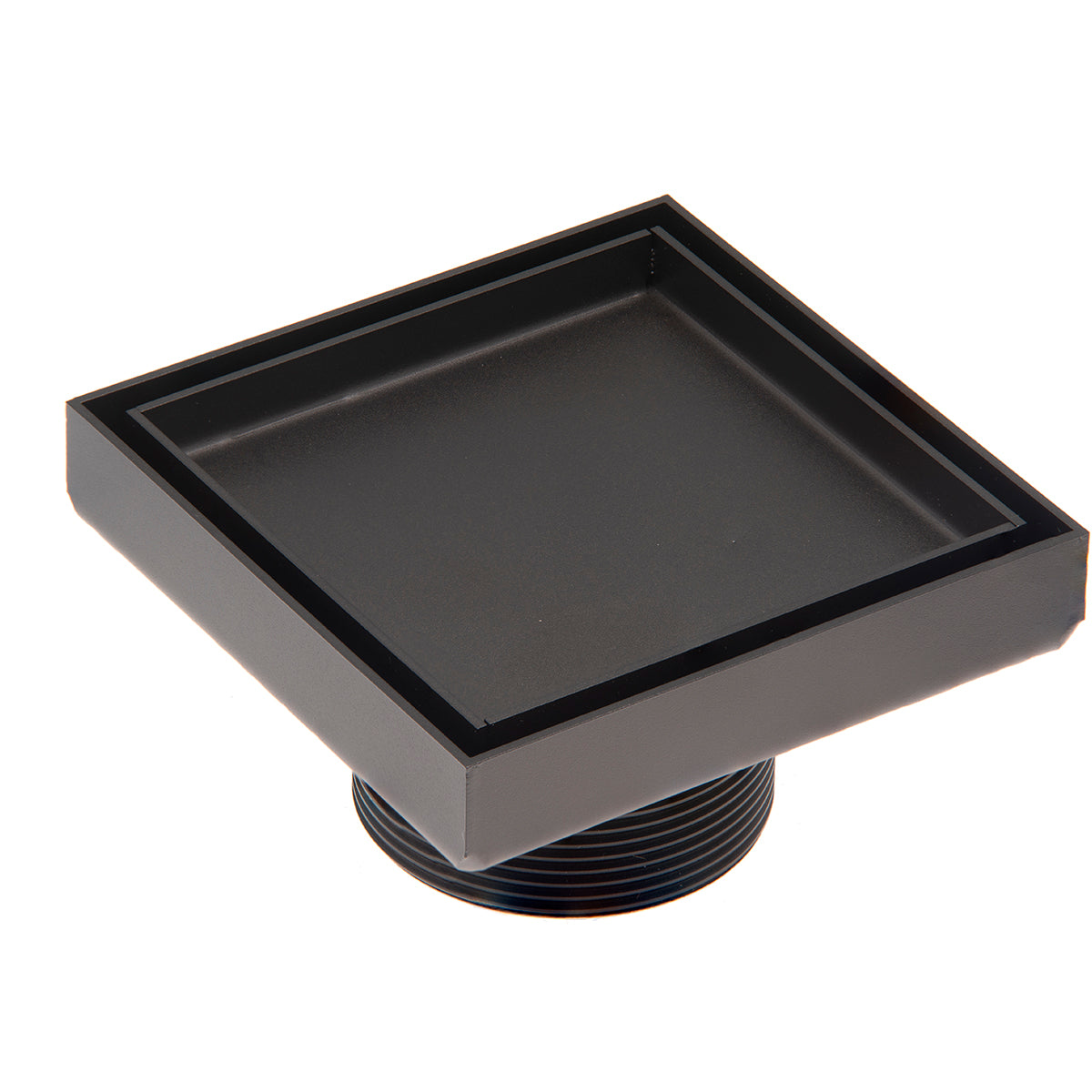 Infinity Drain 4" x 4" Tile Drain Strainer Premium Center Drain Kit with 2" Throat