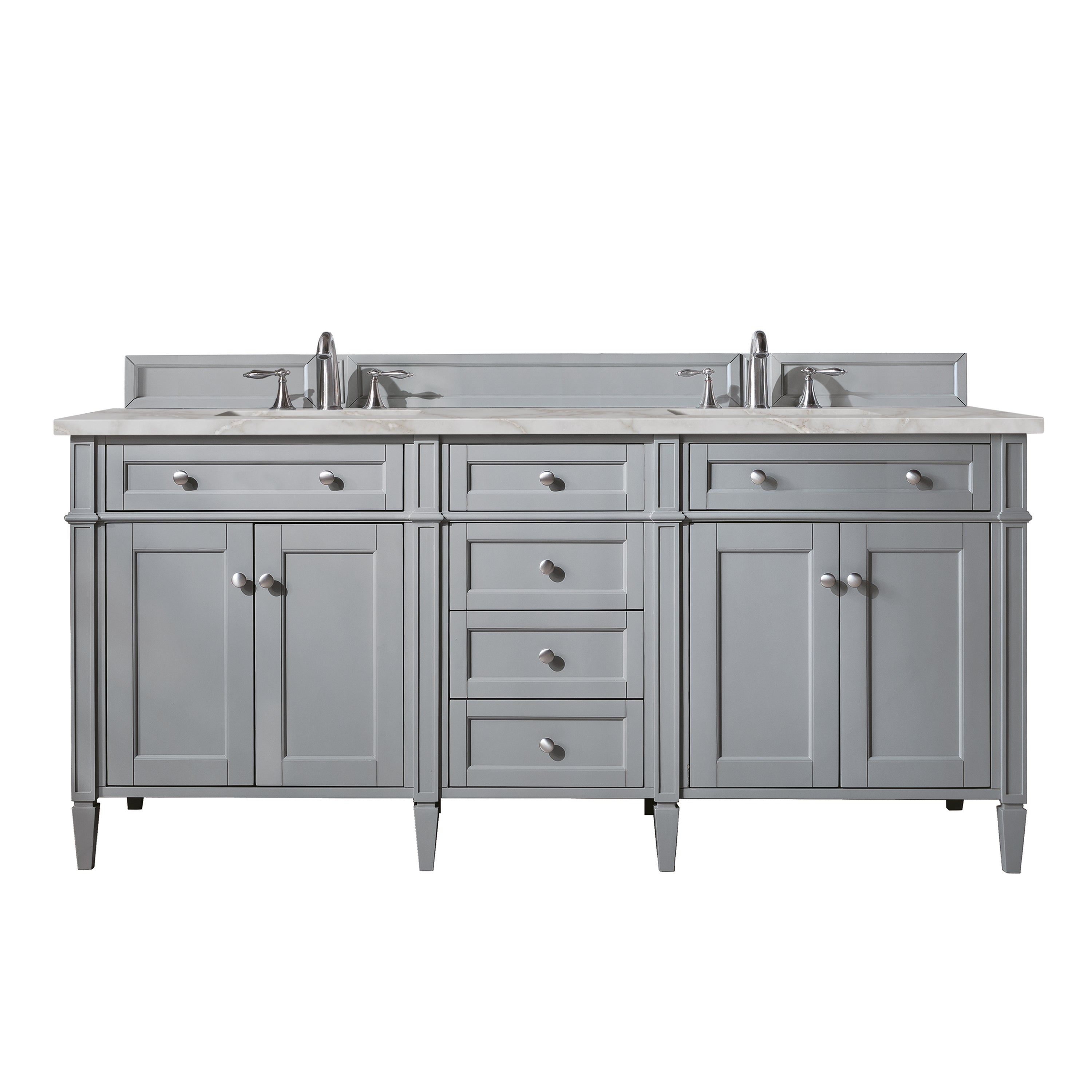 James Martin Vanities Brittany 72" Double Vanity - Urban Gray