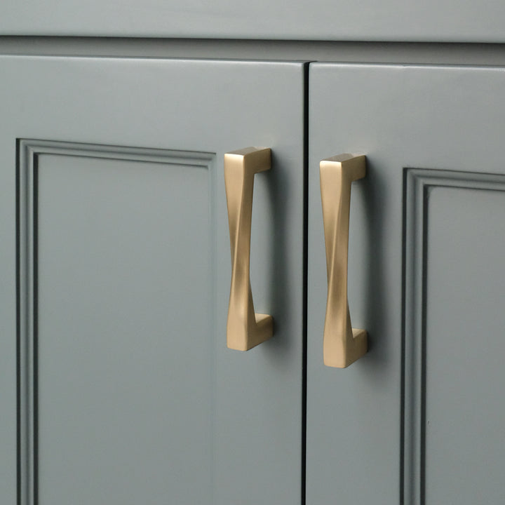 satin brass pull