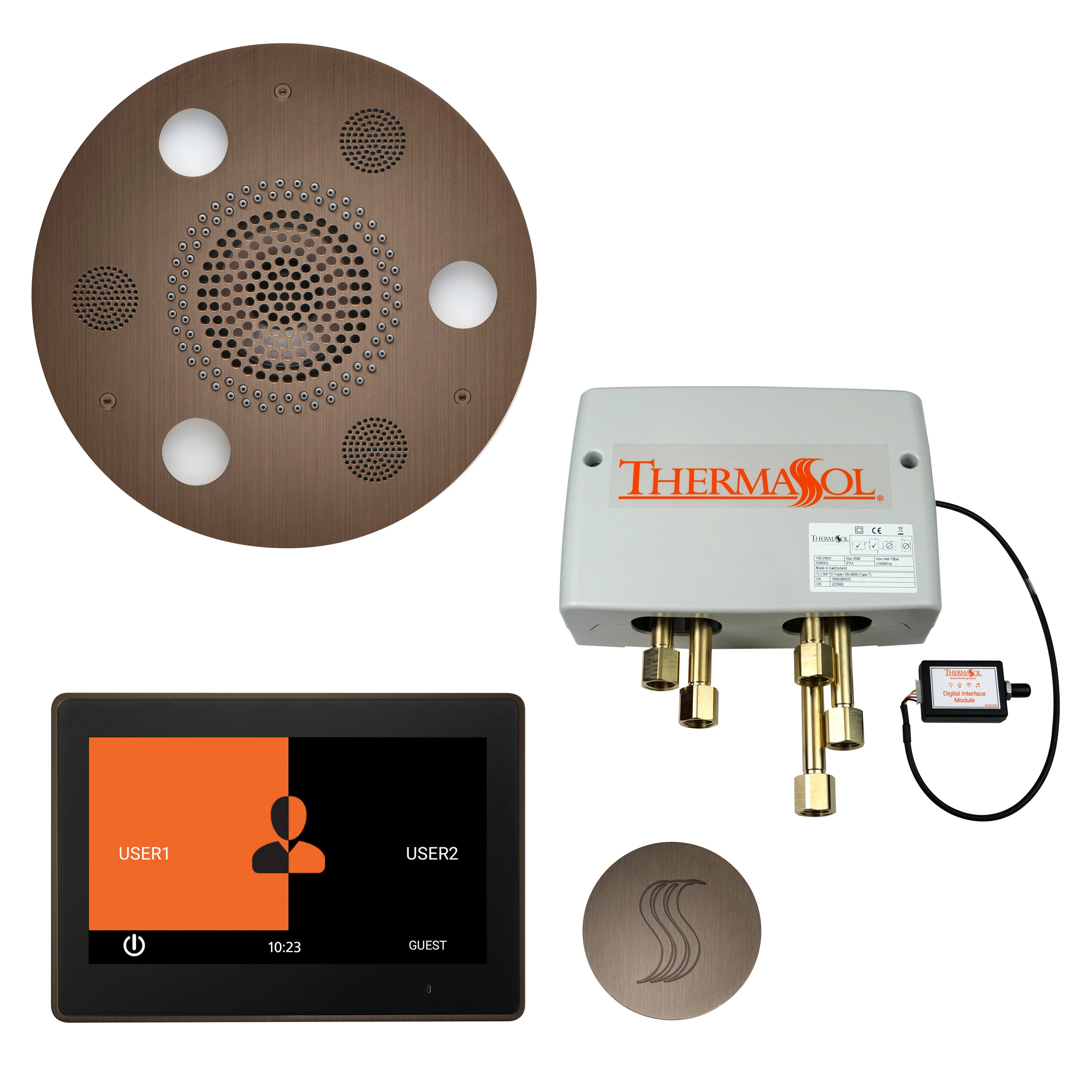 Thermasol The Total Wellness Package with 10" ThermaTouch Trim Upgraded Round