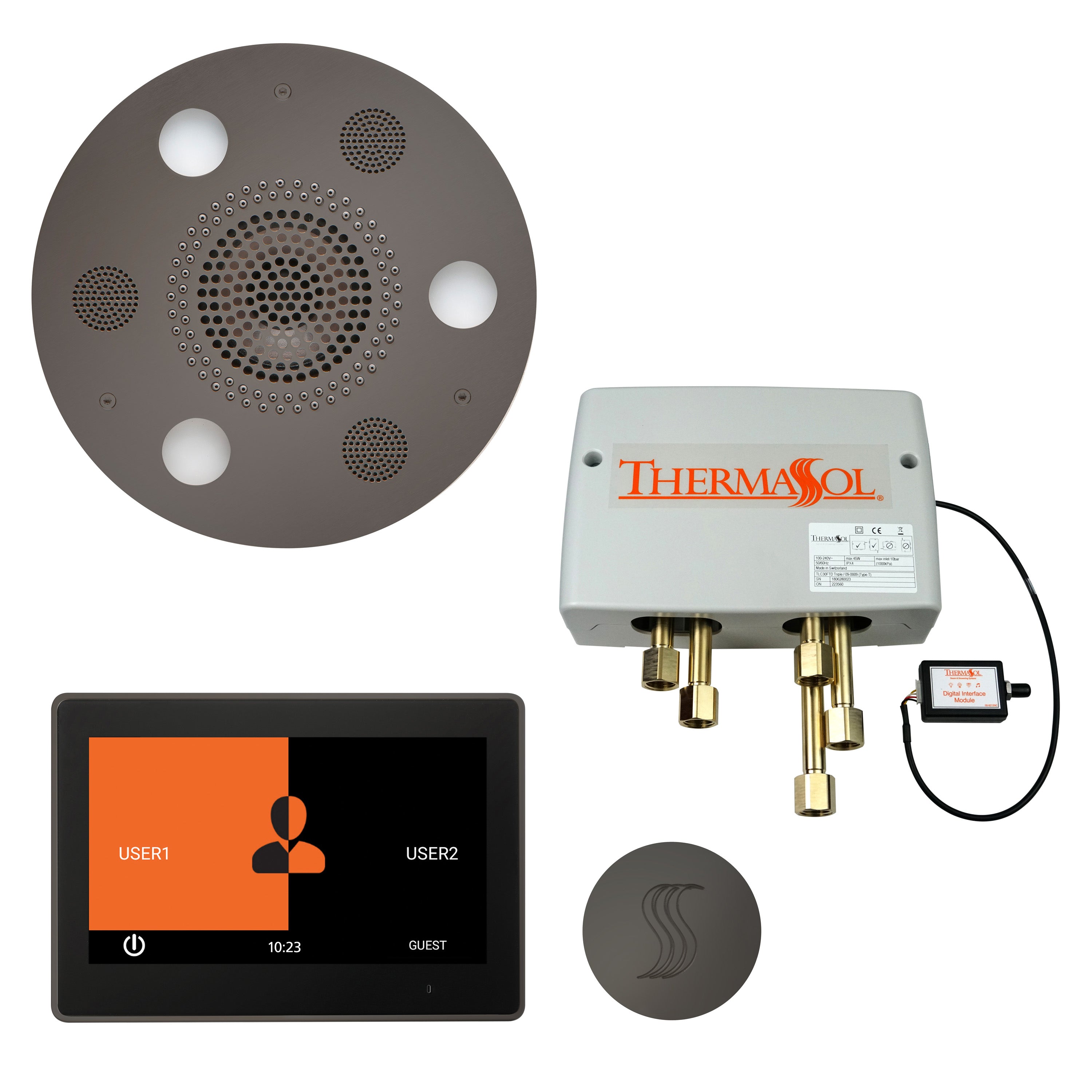 Thermasol The Total Wellness Package with 10" ThermaTouch Trim Upgraded Round