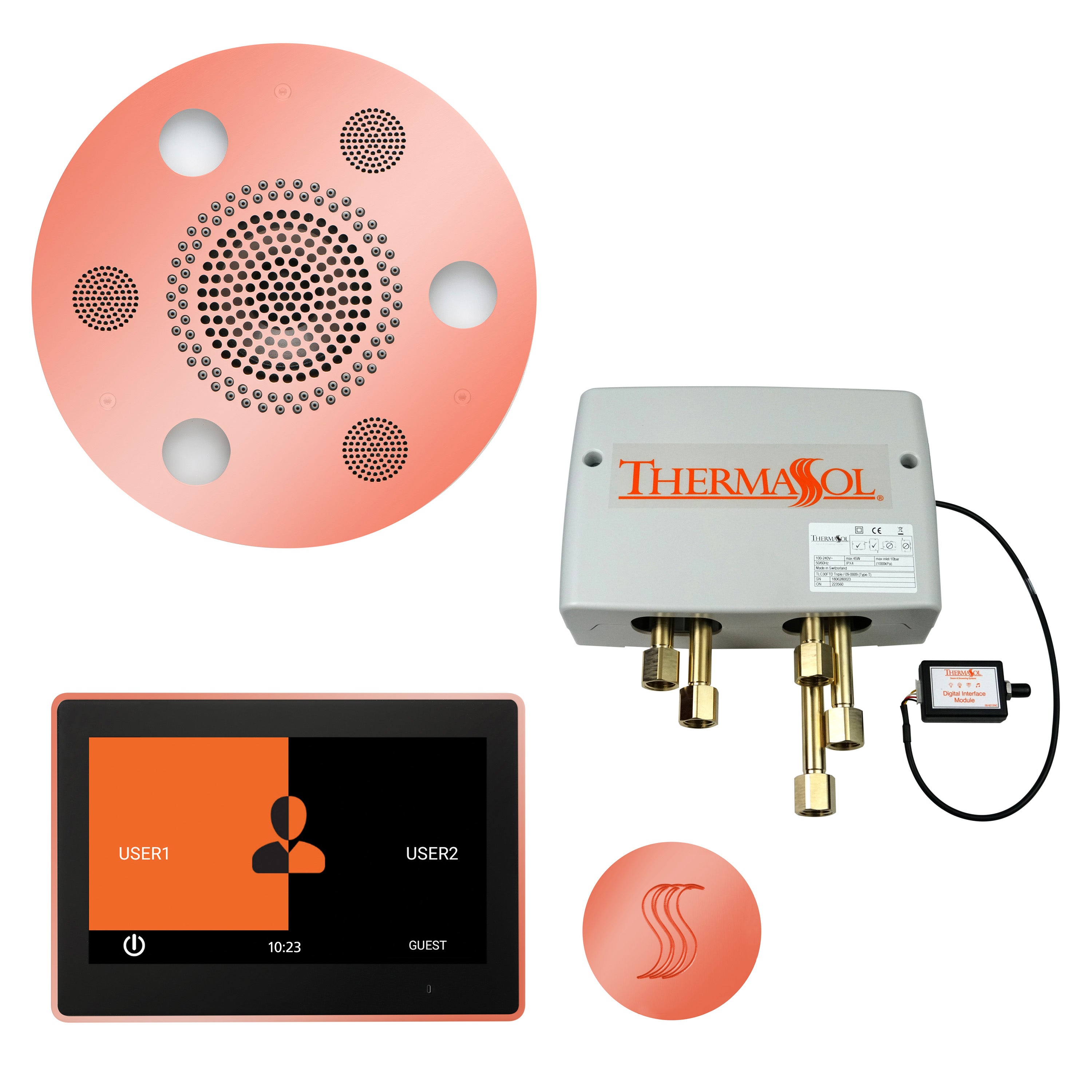 Thermasol The Total Wellness Package with 10" ThermaTouch Trim Upgraded Round