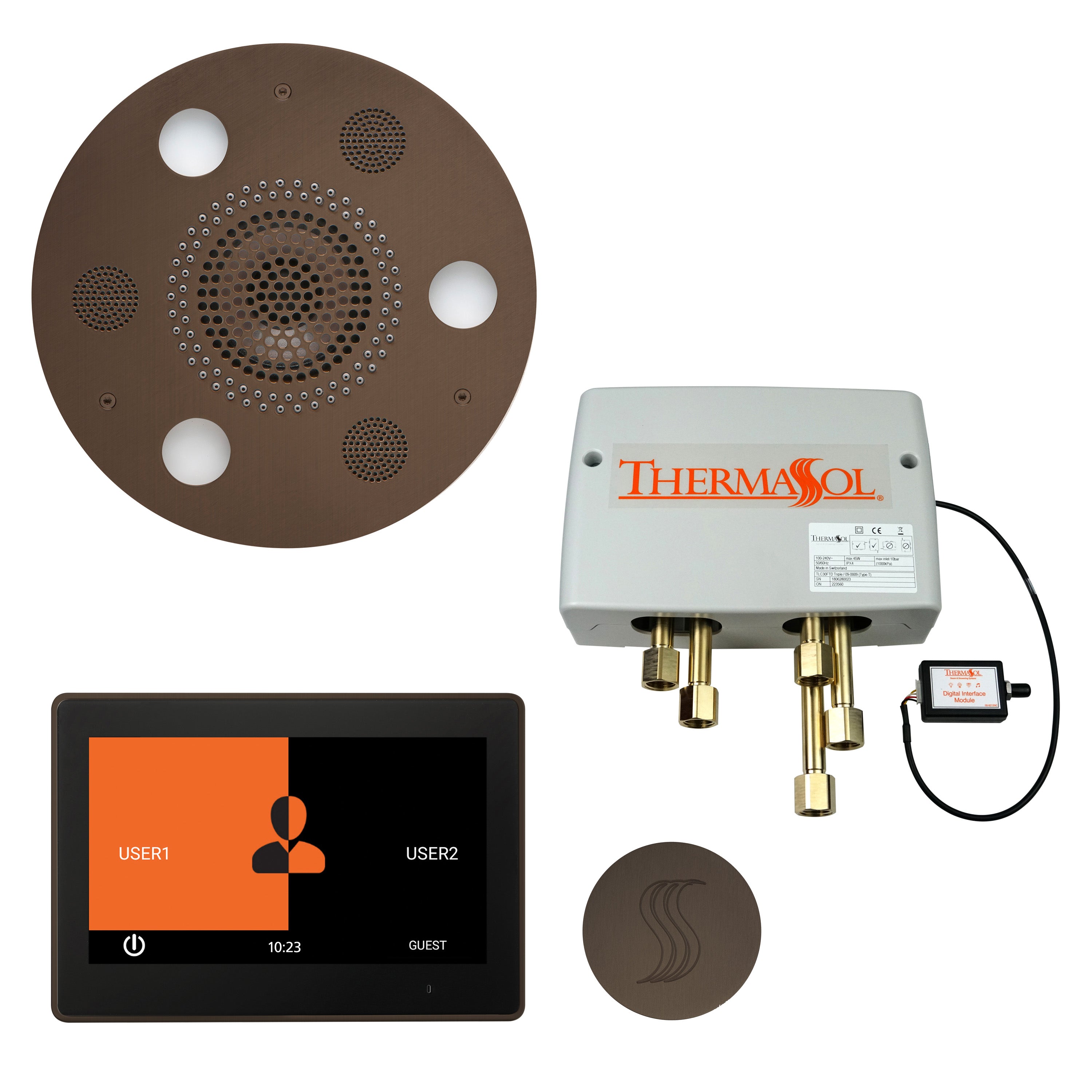 Thermasol The Total Wellness Package with 10" ThermaTouch Trim Upgraded Round