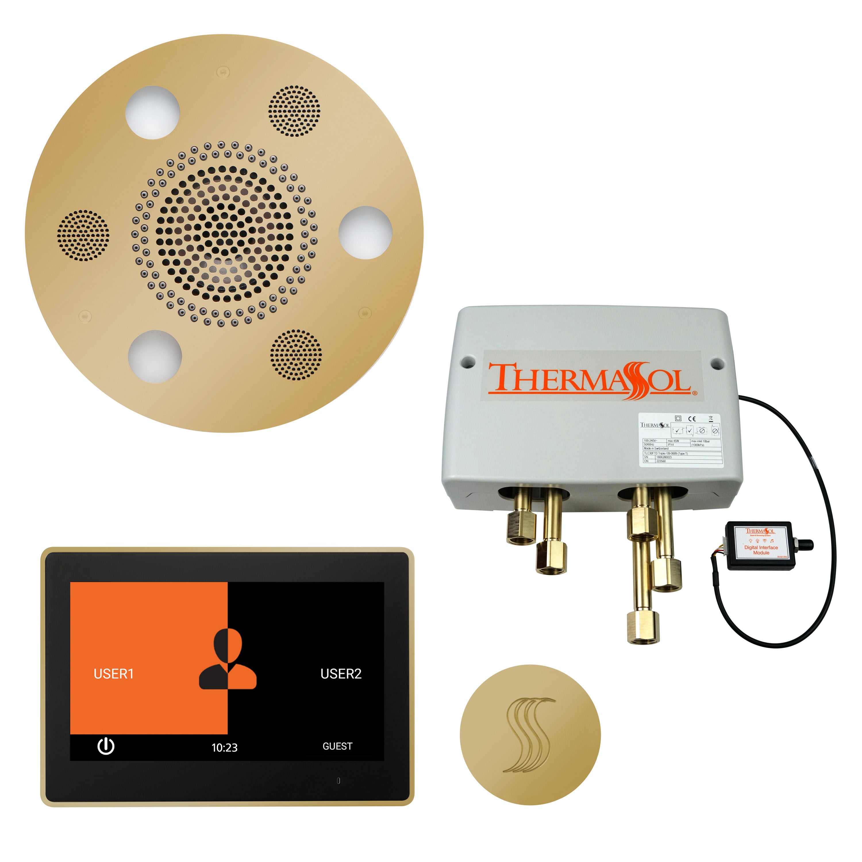 Thermasol The Total Wellness Package with 10" ThermaTouch Trim Upgraded Round