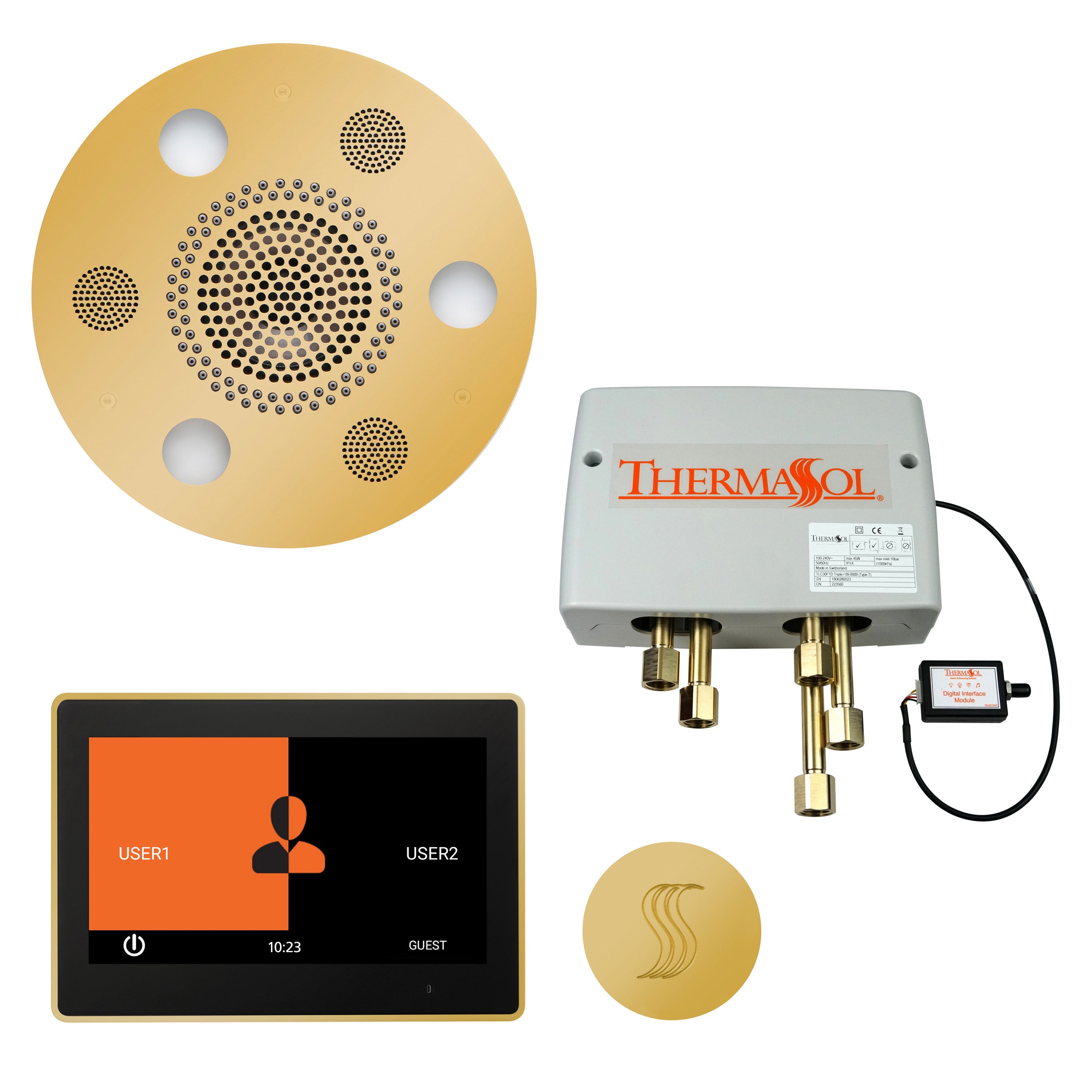 Thermasol The Total Wellness Package with 10" ThermaTouch Trim Upgraded Round