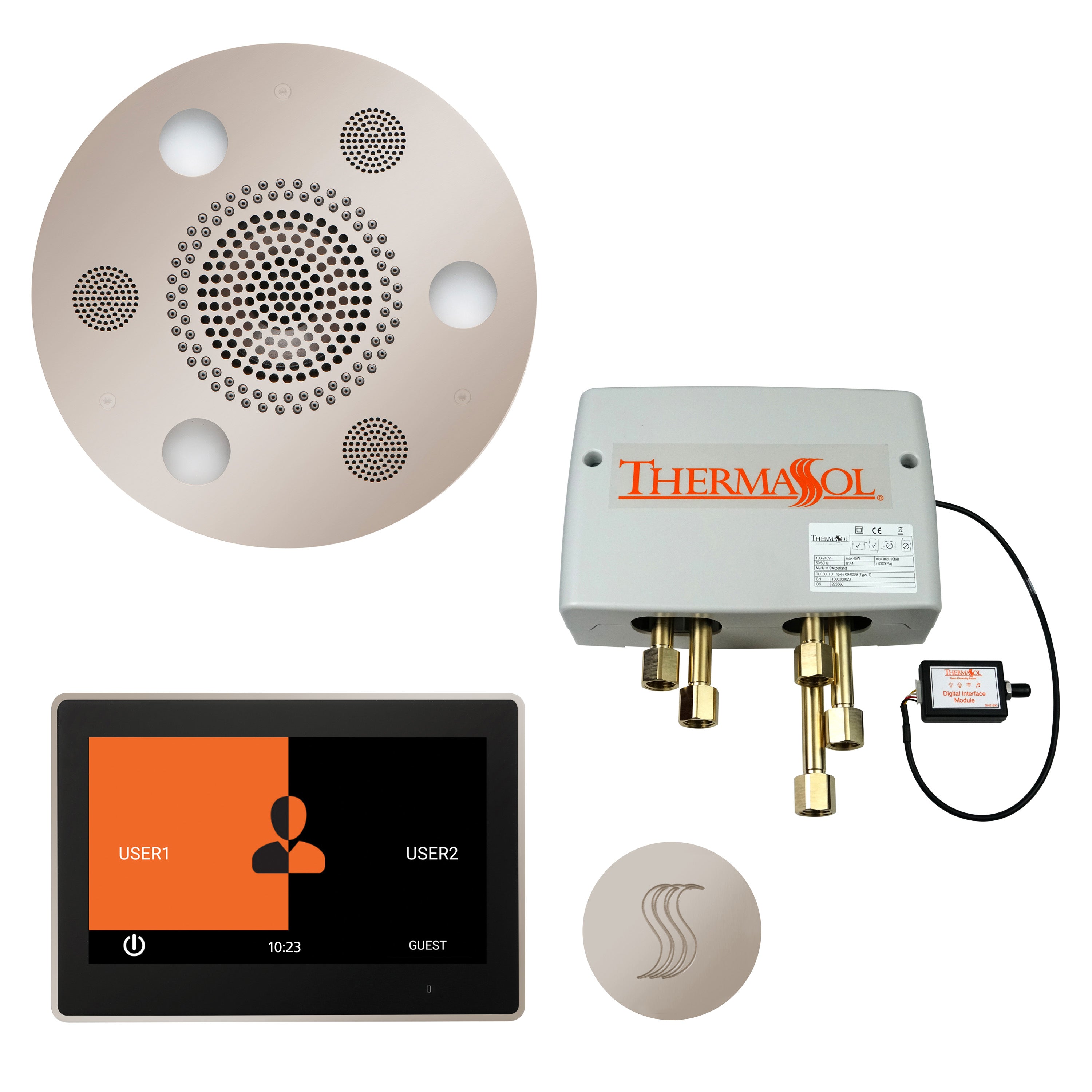 Thermasol The Total Wellness Package with 10" ThermaTouch Trim Upgraded Round