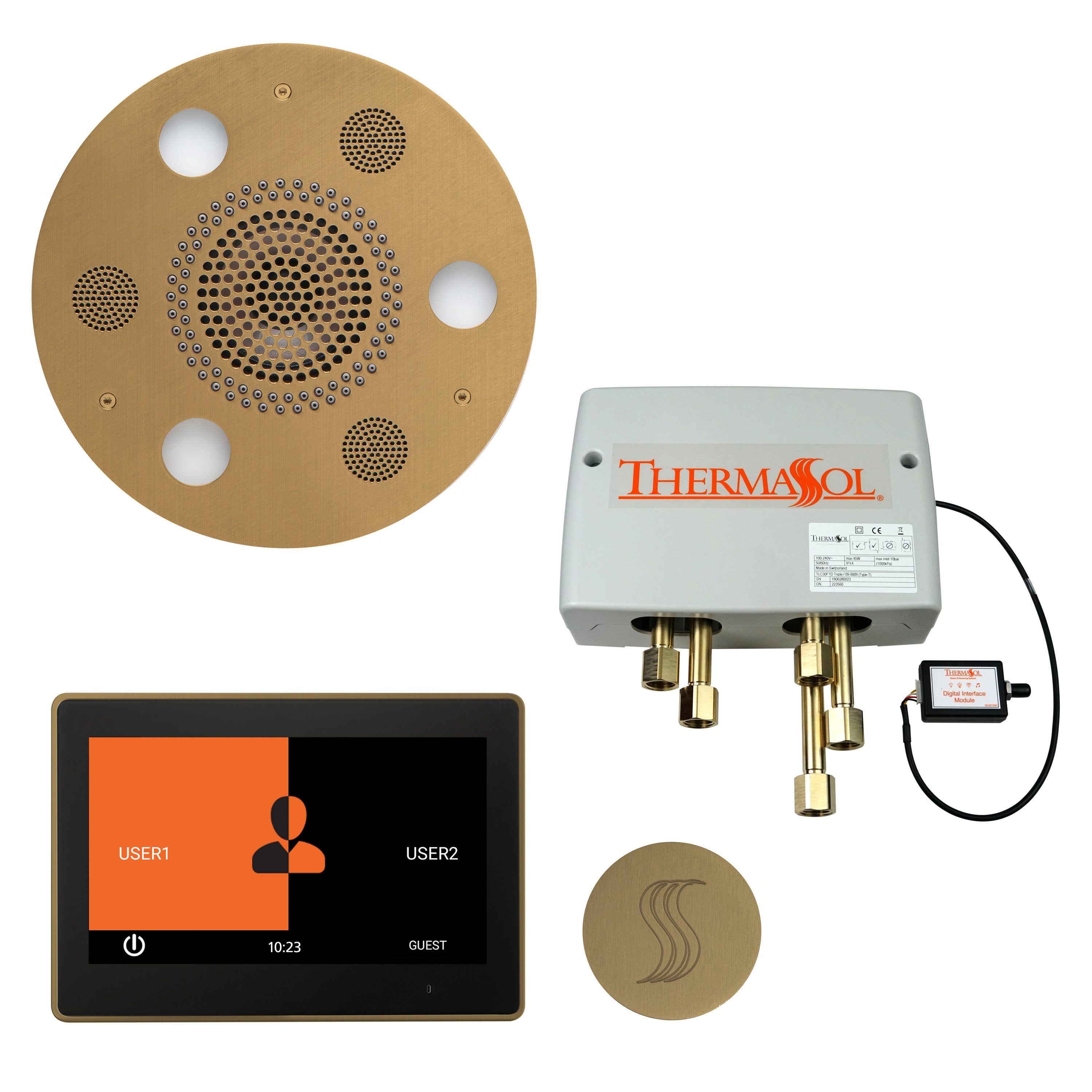 Thermasol The Total Wellness Package with 10" ThermaTouch Trim Upgraded Round