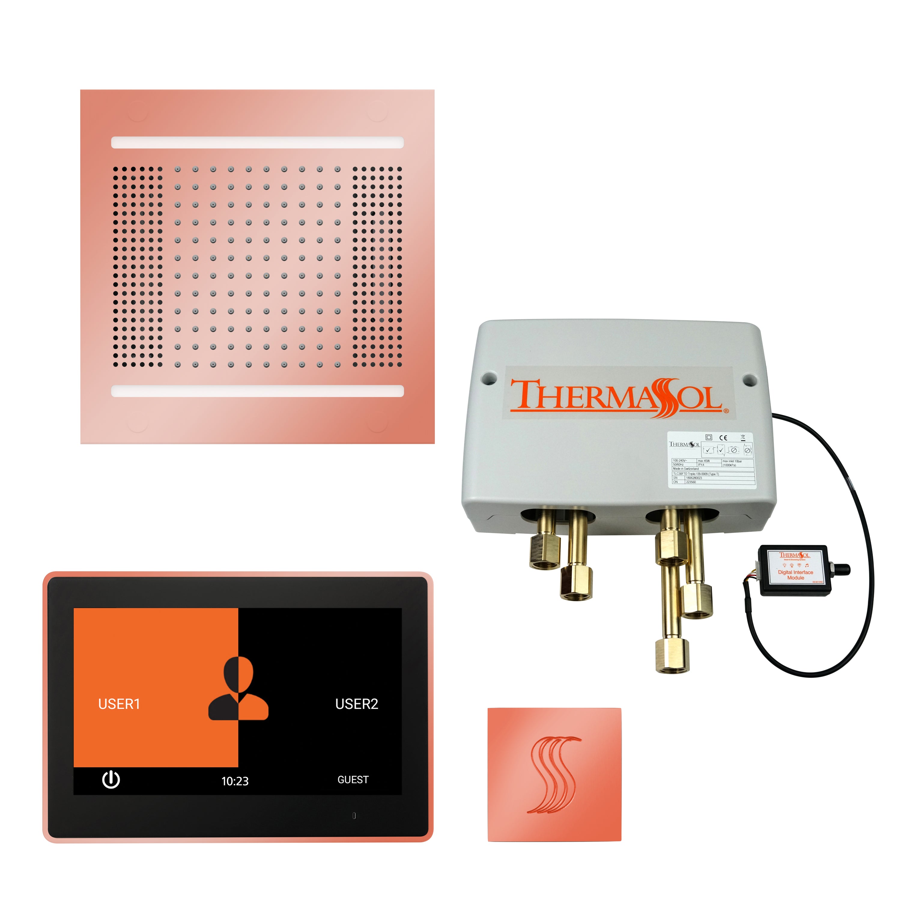 Thermasol The Total Wellness Hydrovive14 Package with 10" ThermaTouch  Square