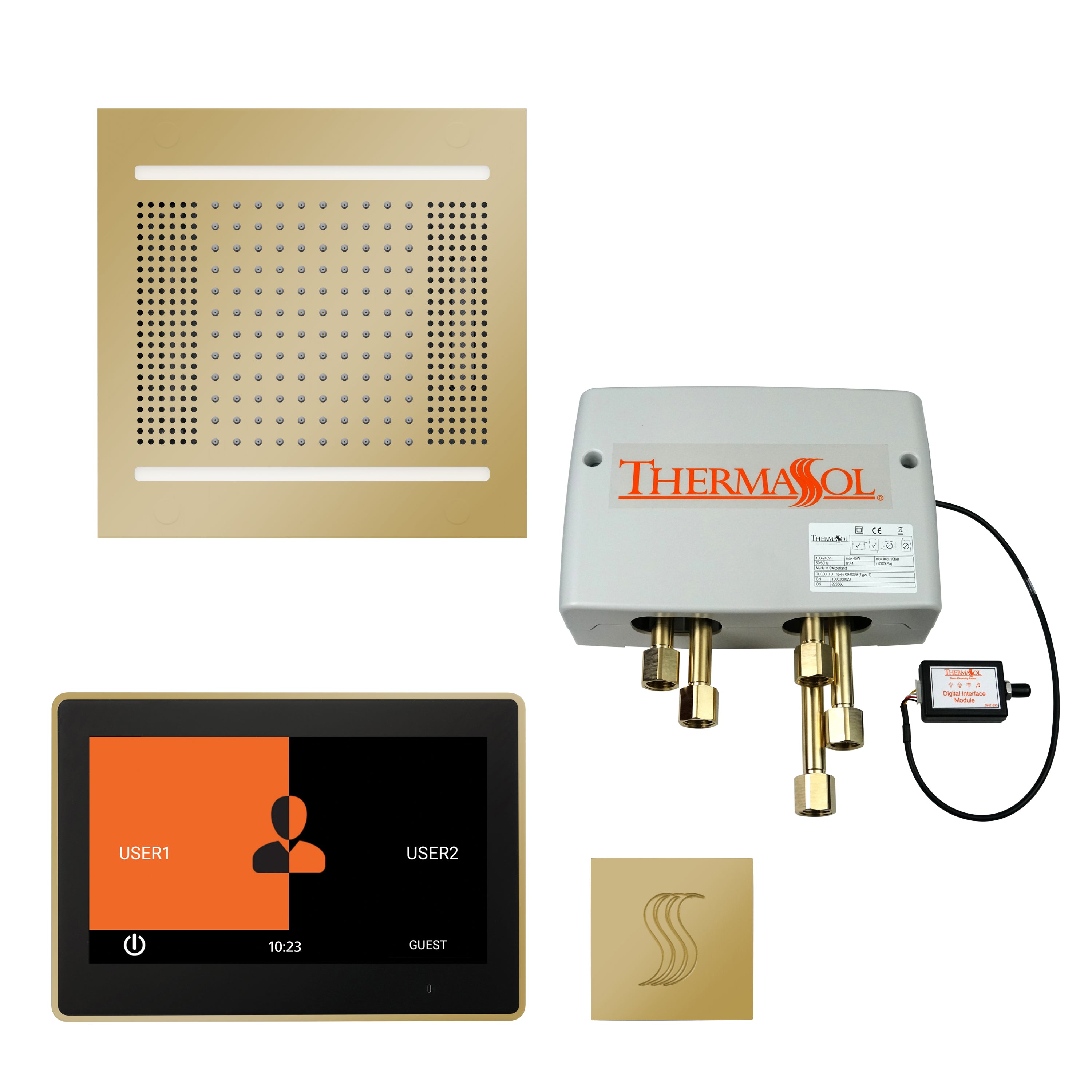Thermasol The Total Wellness Hydrovive14 Package with 10" ThermaTouch  Square