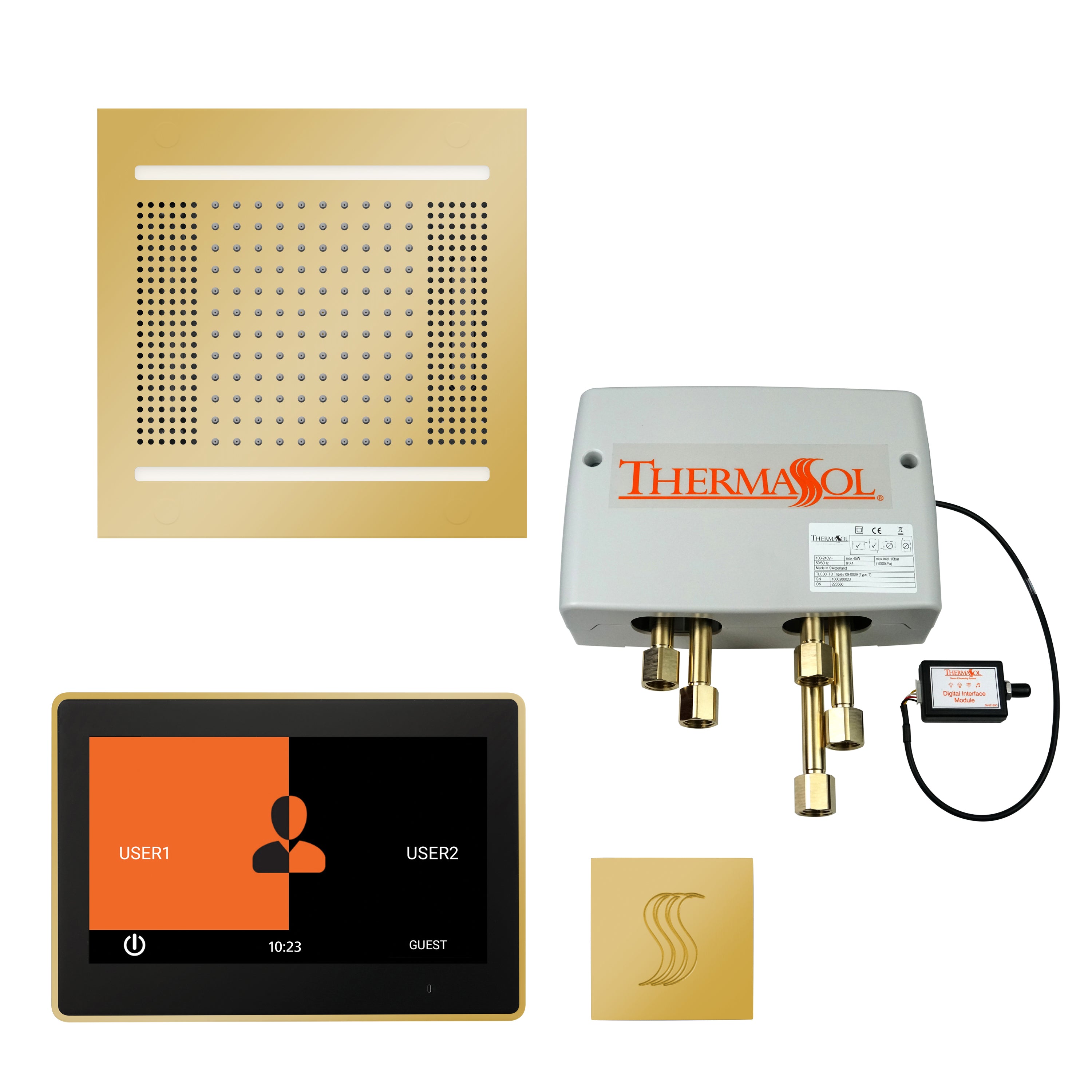 Thermasol The Total Wellness Hydrovive14 Package with 10" ThermaTouch  Square