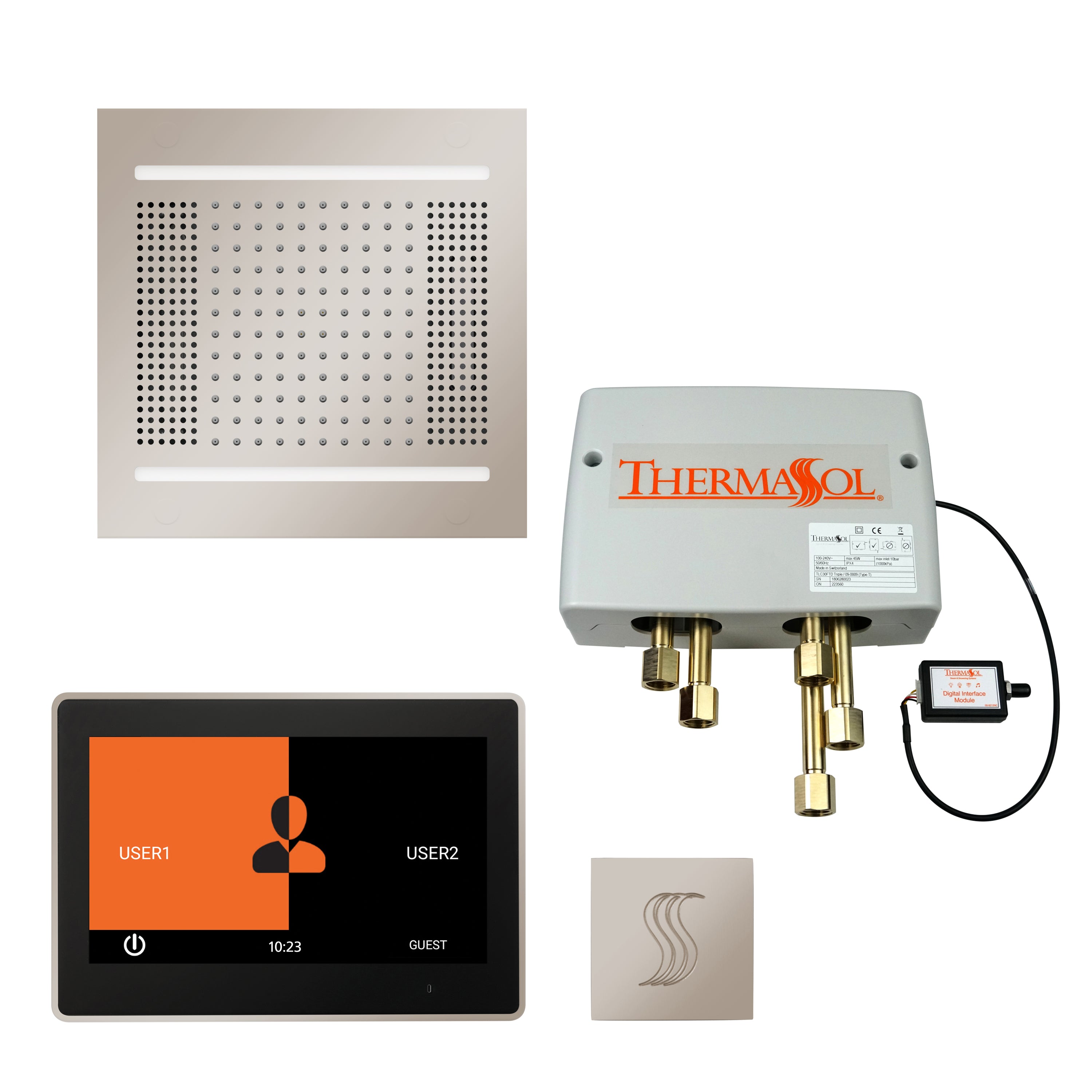 Thermasol The Total Wellness Hydrovive14 Package with 10" ThermaTouch  Square
