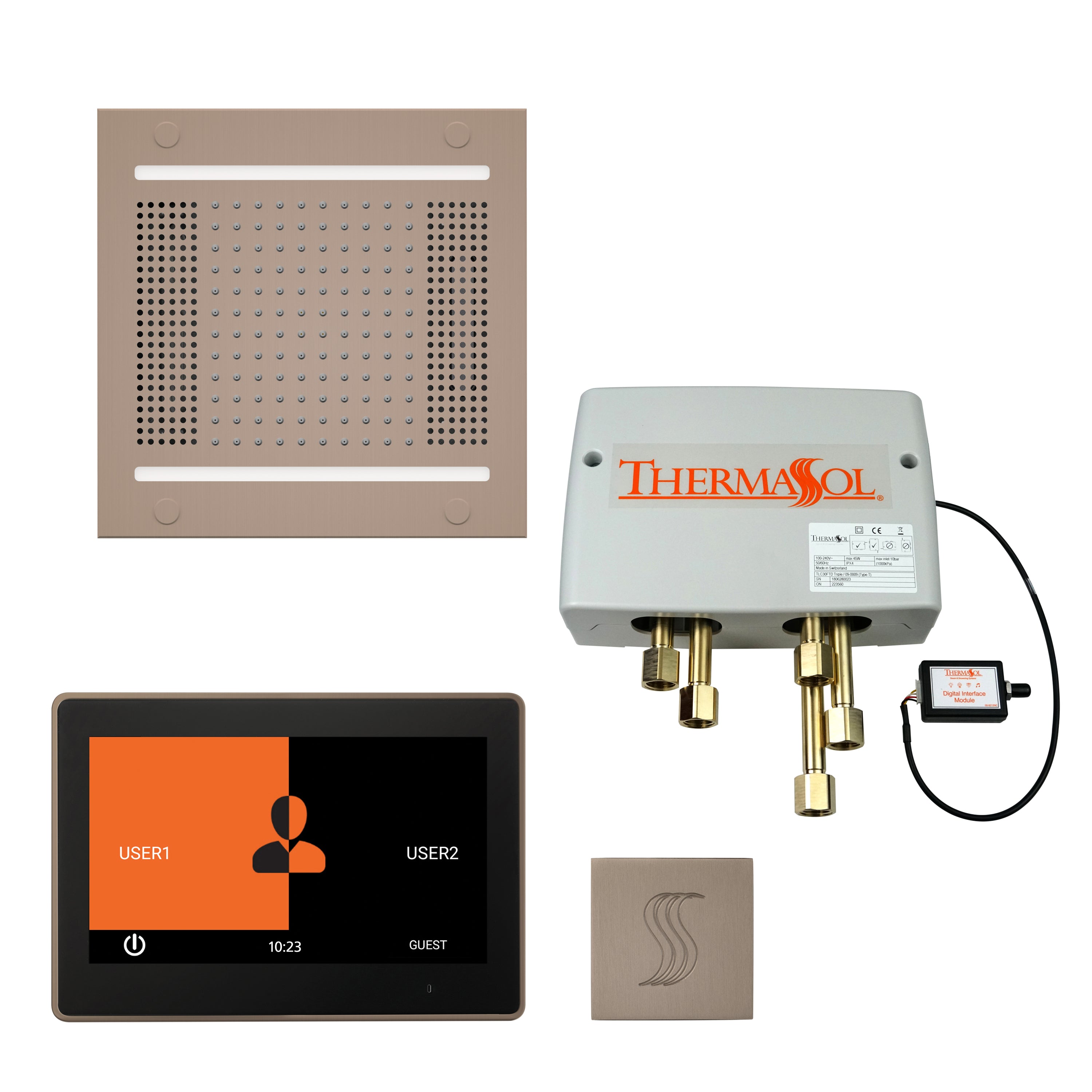 Thermasol The Total Wellness Hydrovive14 Package with 10" ThermaTouch  Square