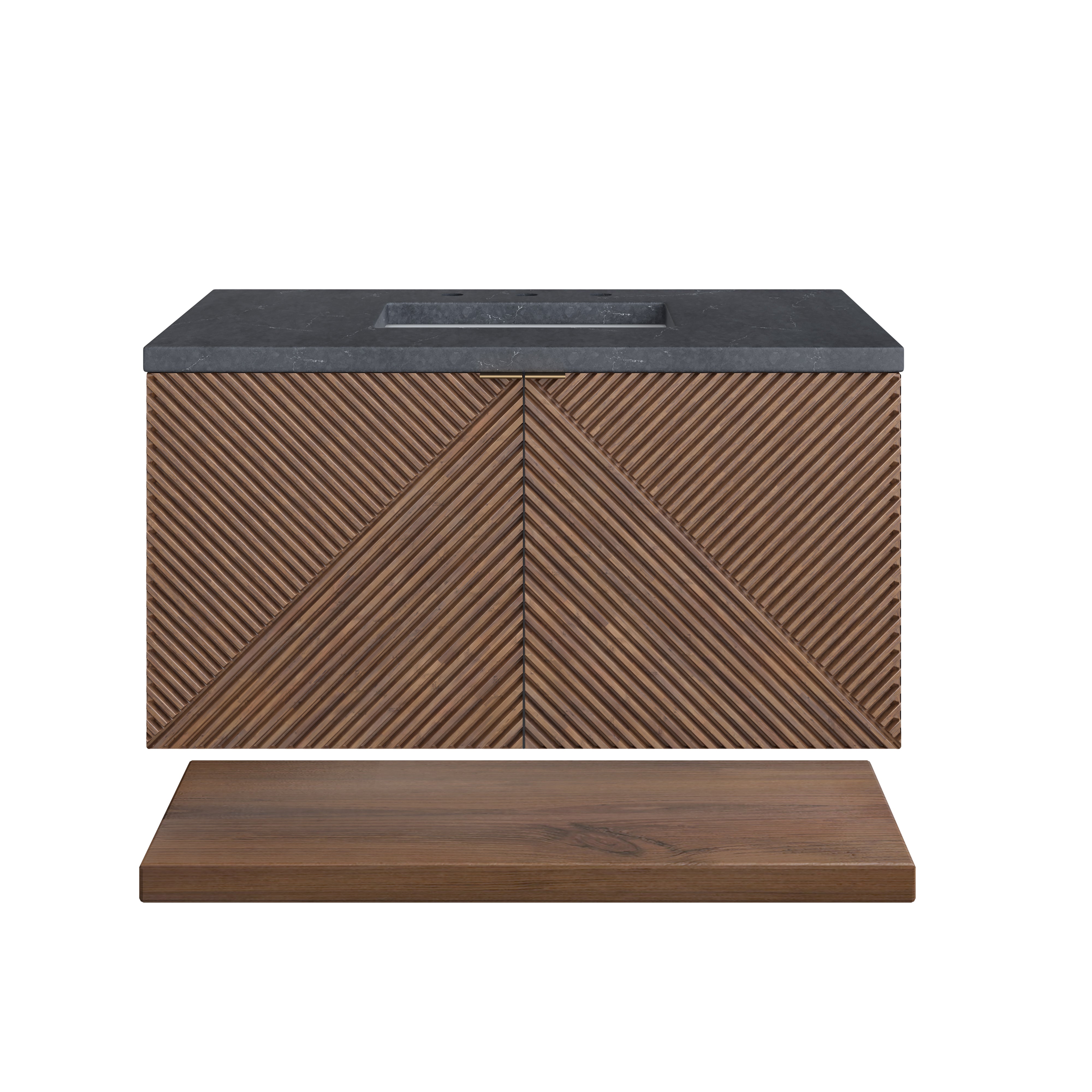 James Martin Vanities Marcello 36" Single Vanity - Chestnut