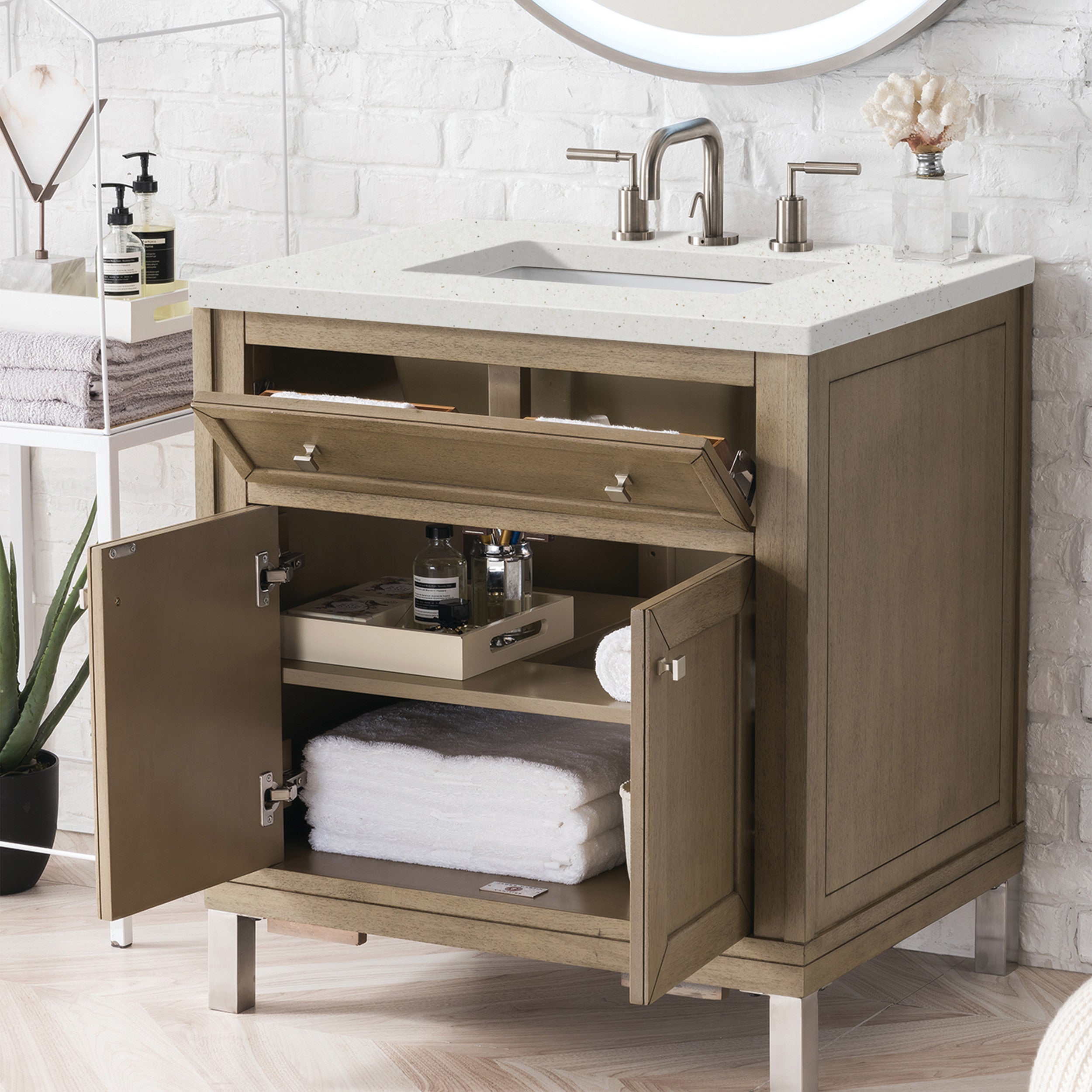 lime delight quartz top vanity