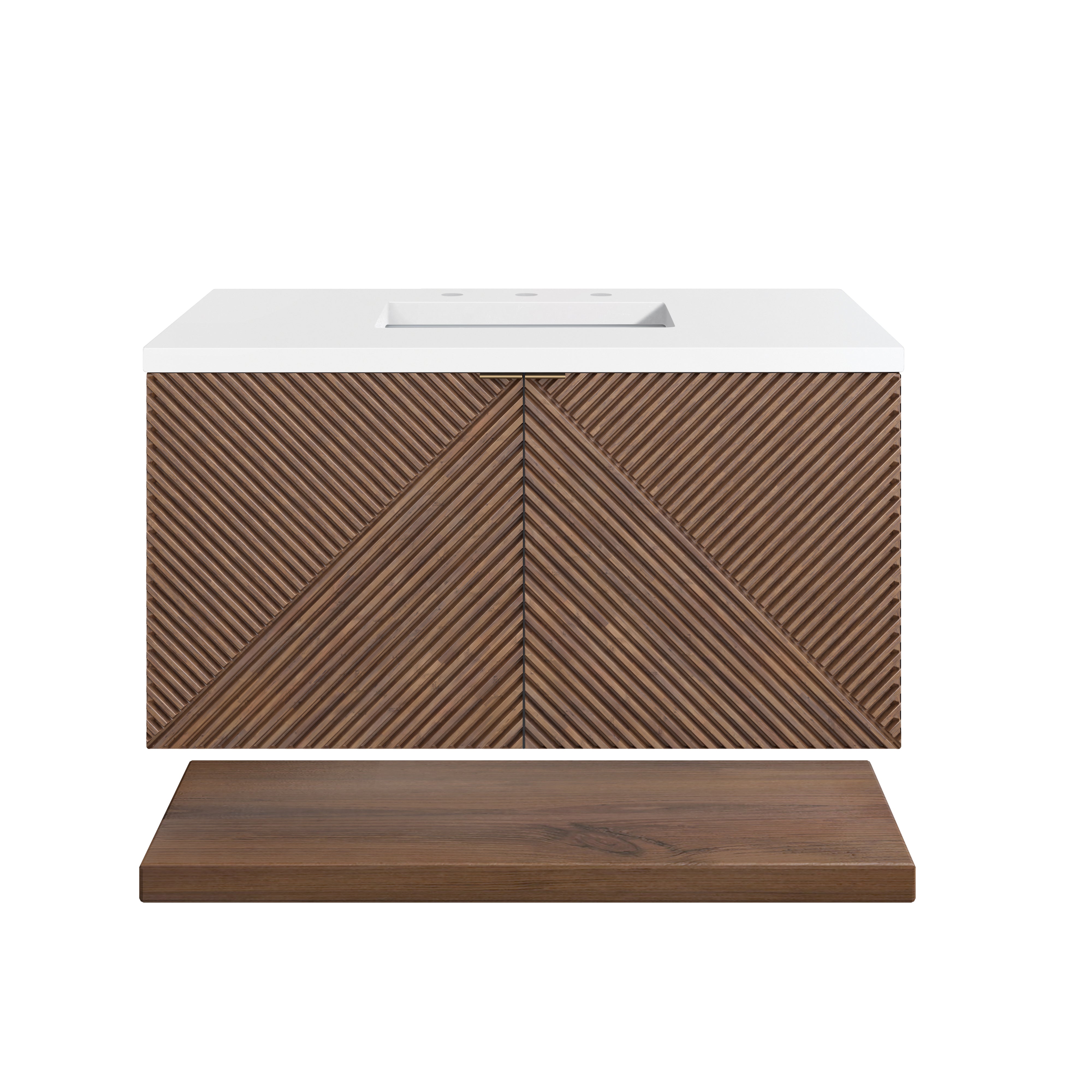 James Martin Vanities Marcello 36" Single Vanity - Chestnut