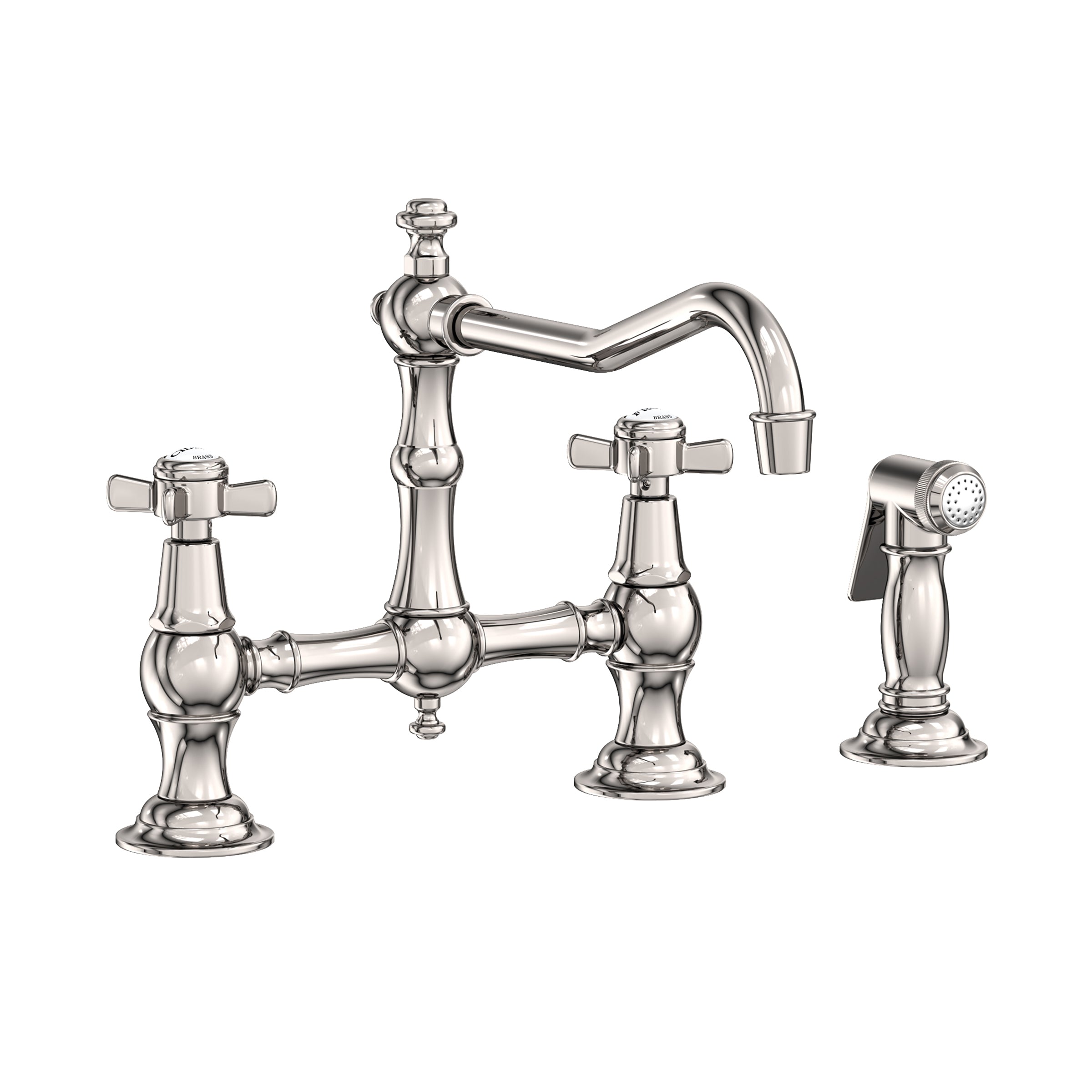 Newport Brass Fairfield Kitchen Bridge Faucet with Side Spray