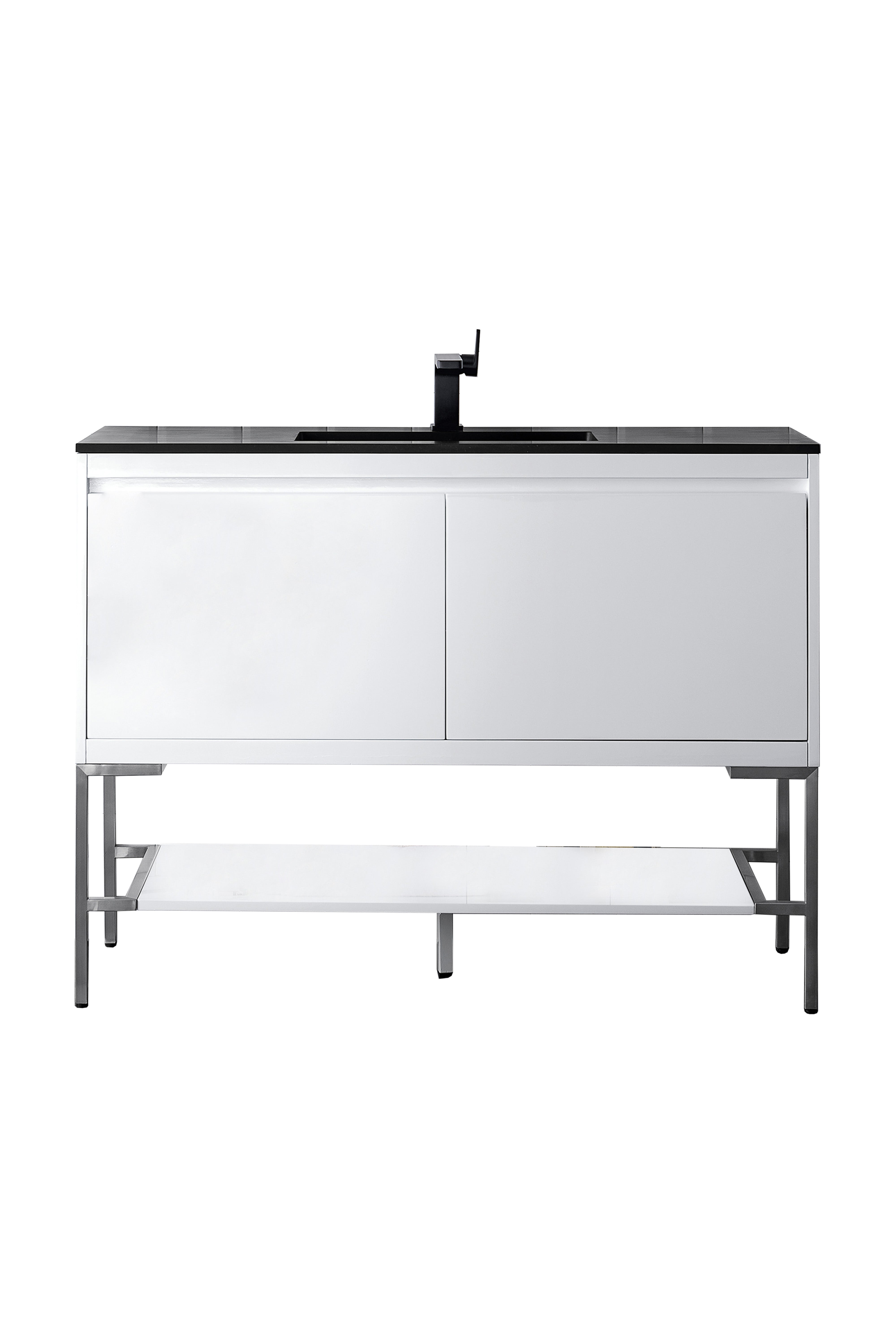 charcoal black composite stone top vanity