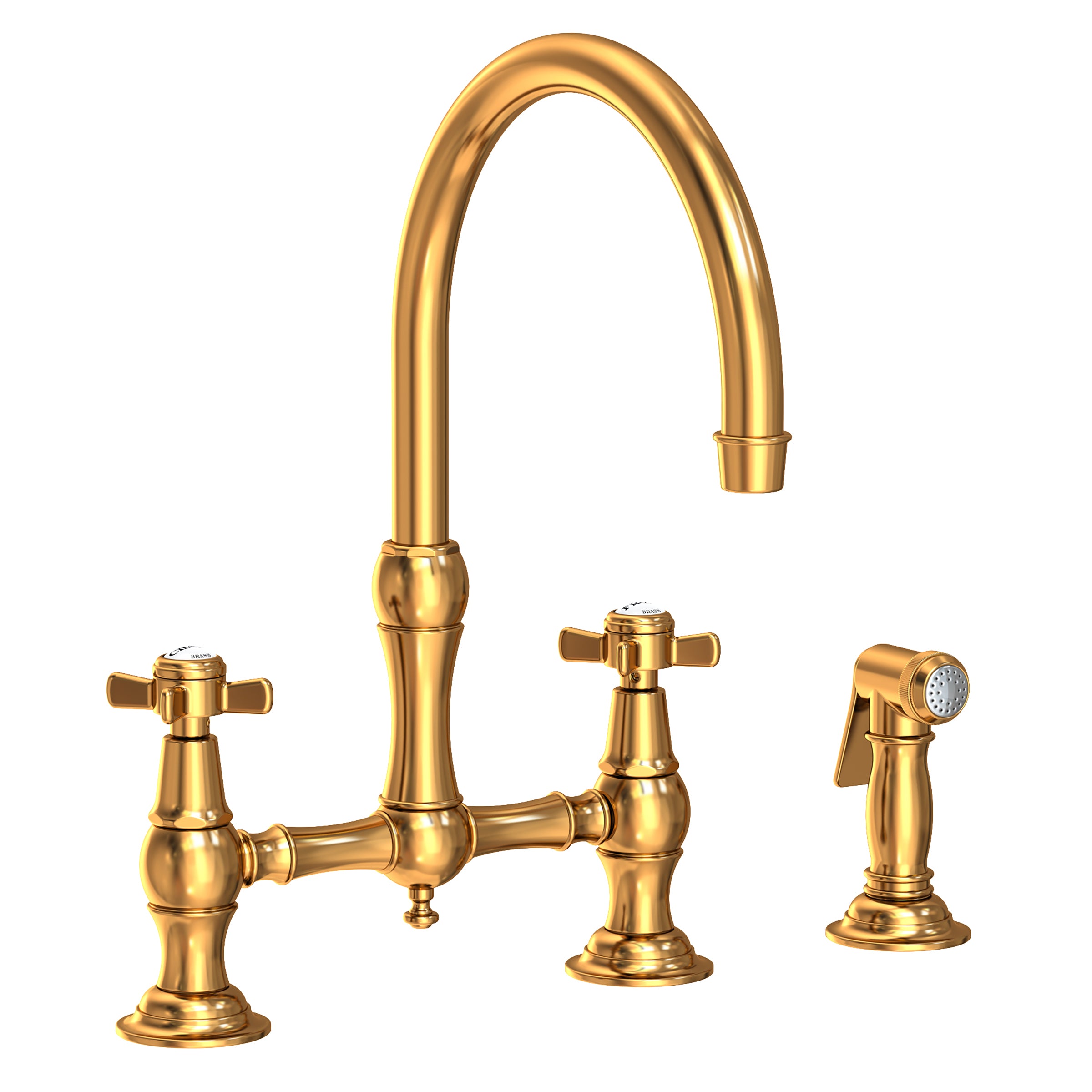 Newport Brass Fairfield Kitchen Bridge Faucet with Side Spray