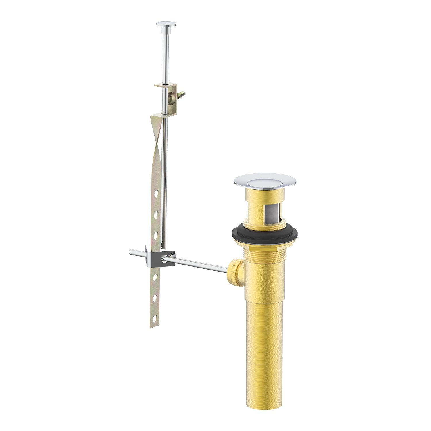 chrome drain assembly