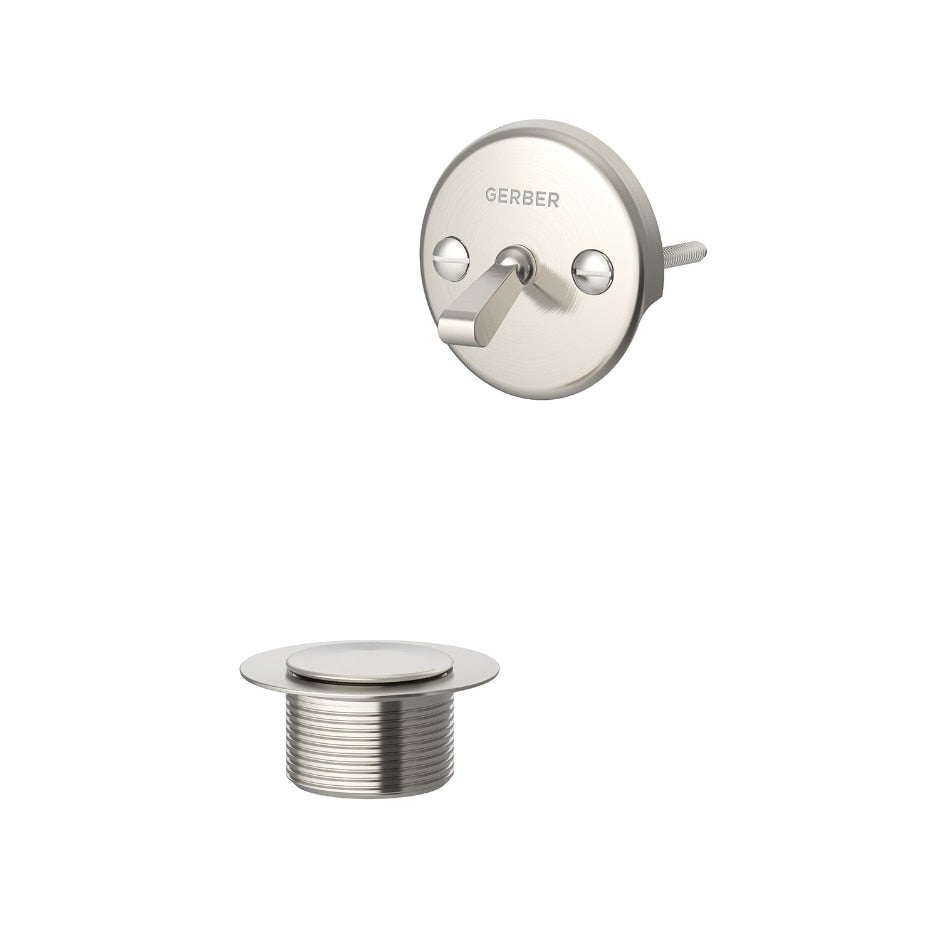 brushed nickel drain