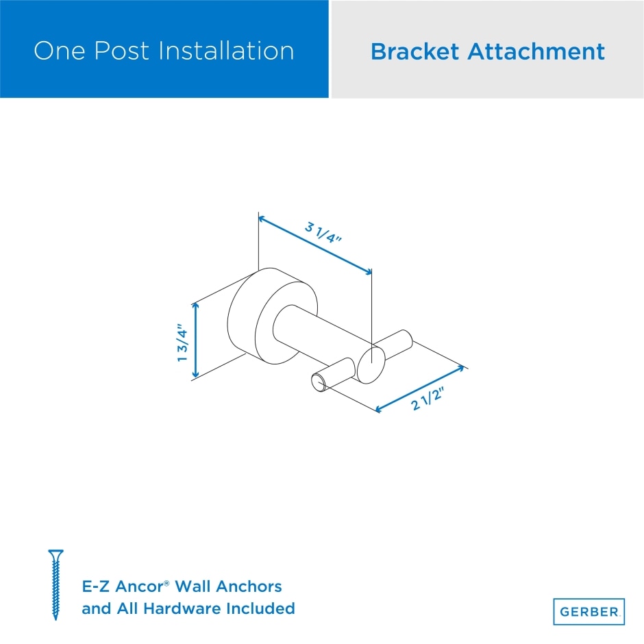 robe hook dimension