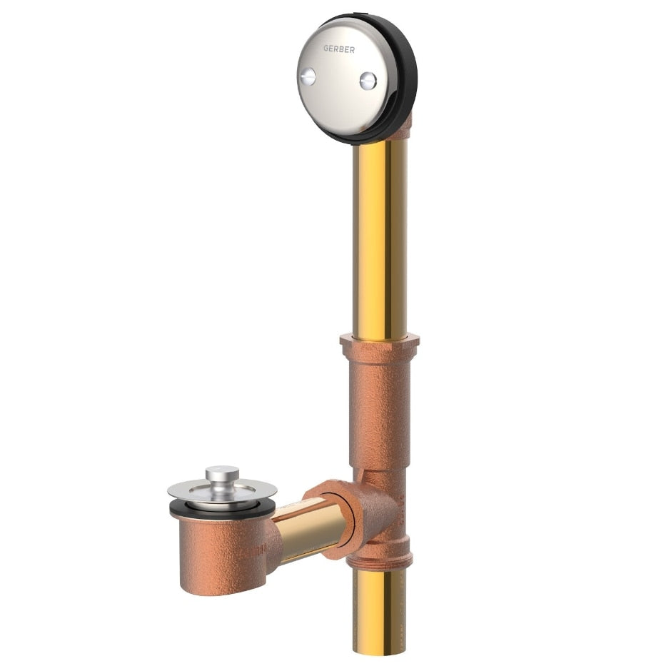 brushed nickel drain
