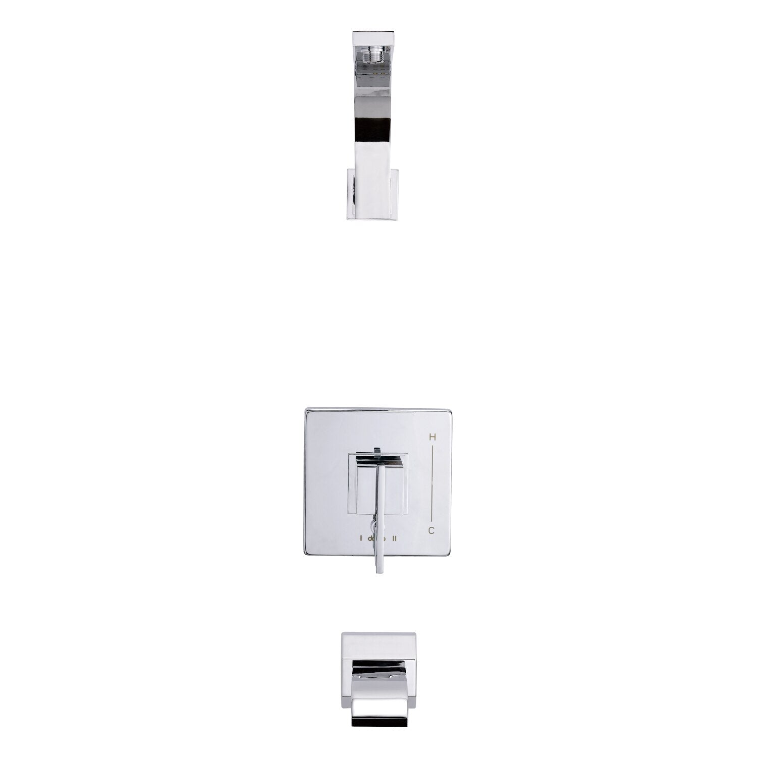 Danze by Gerber Sirius 1H Tub and Shower Trim Kit and Treysta Cartridge w/ Diverter on Valve Less Showerhead