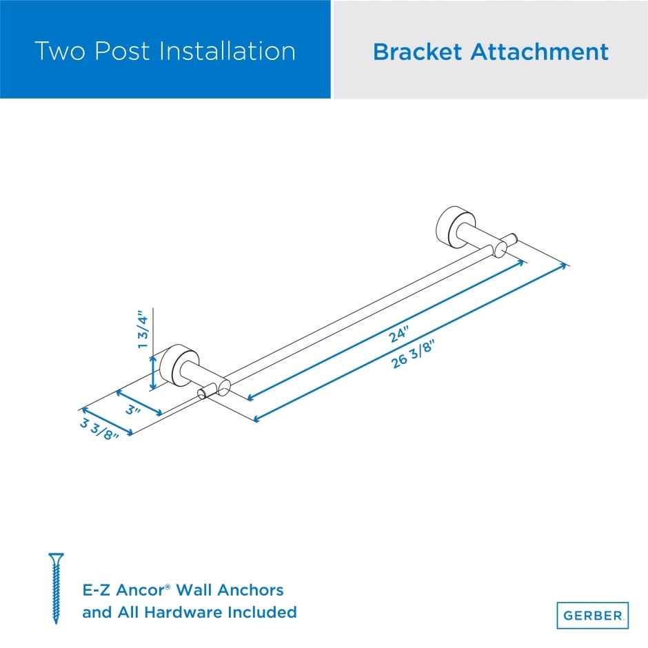towel bar dimension