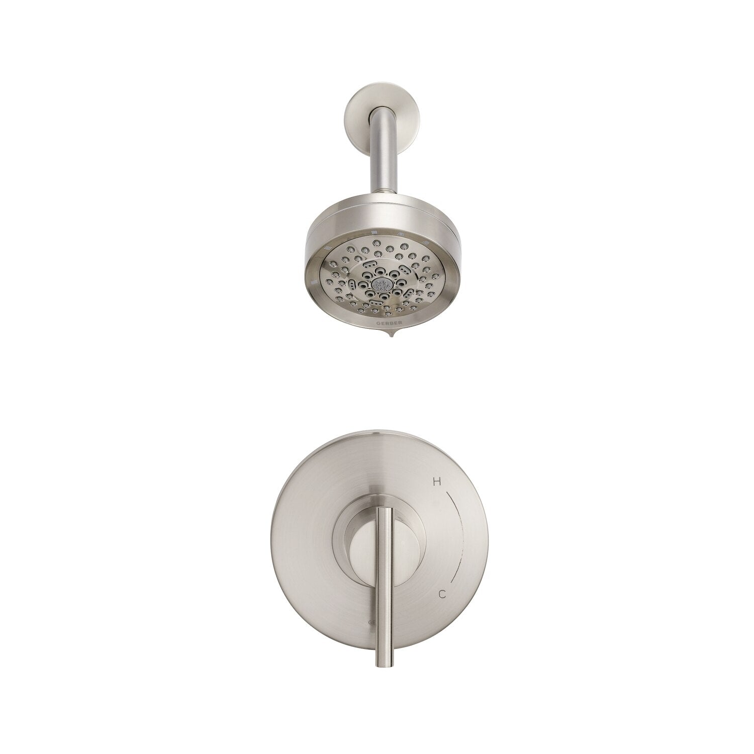 Danze by Gerber Parma 1H Shower Only Trim Kit and Treysta Cartridge w/ 5 Function Showerhead 1.75gpm