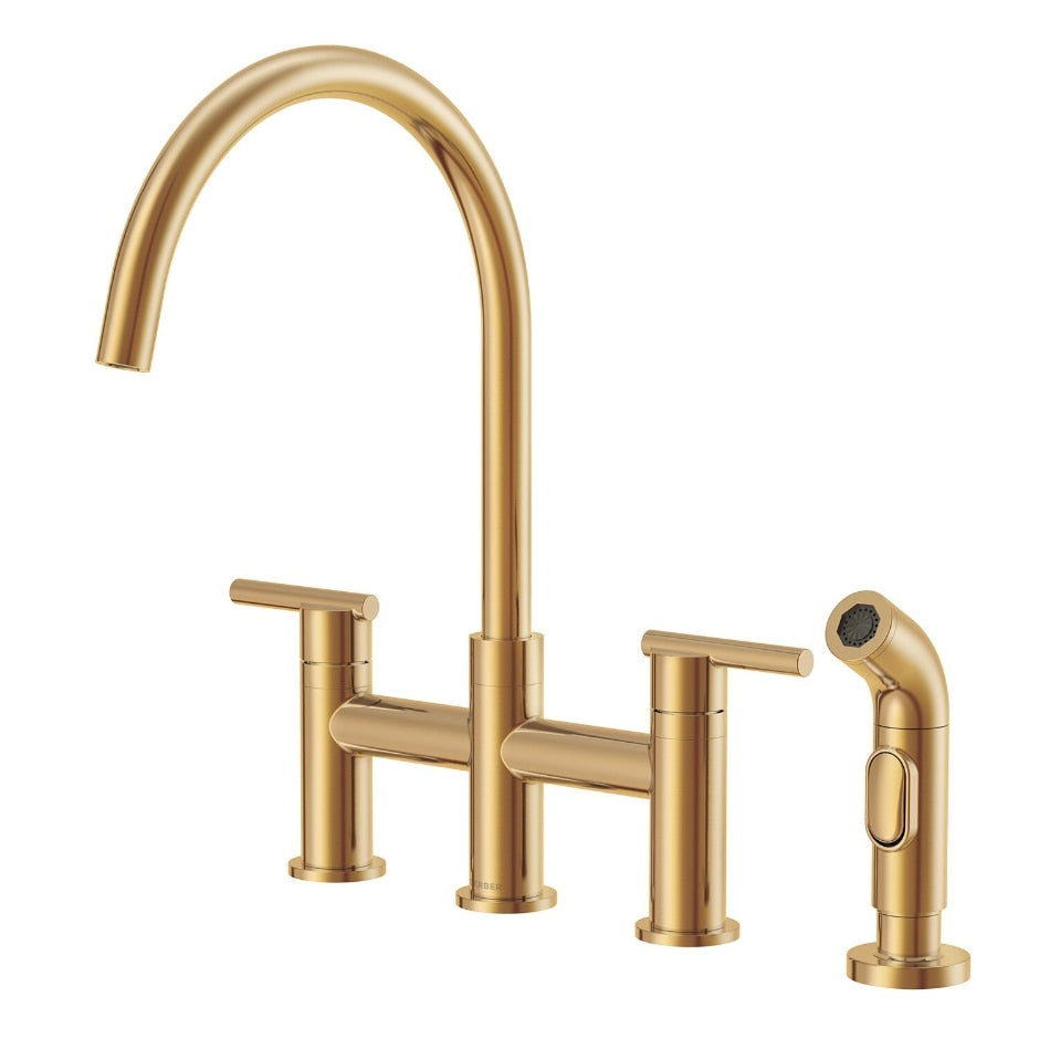 Danze by Gerber Parma 2H Bridge Kitchen Faucet w/ Spray 1.75gpm