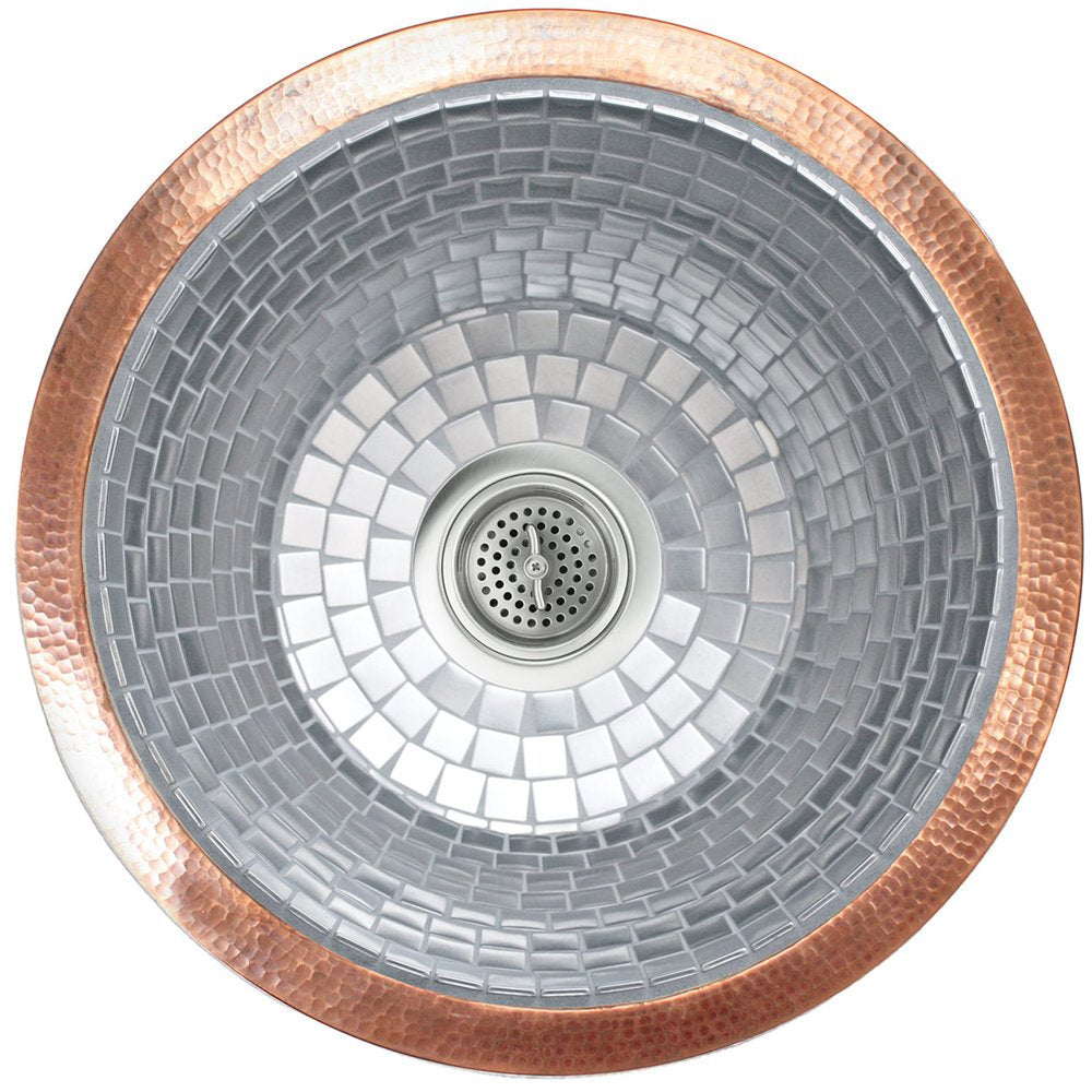 Linkasink Mosaic Round Undermount or Drop-In Kitchen Sink 30"