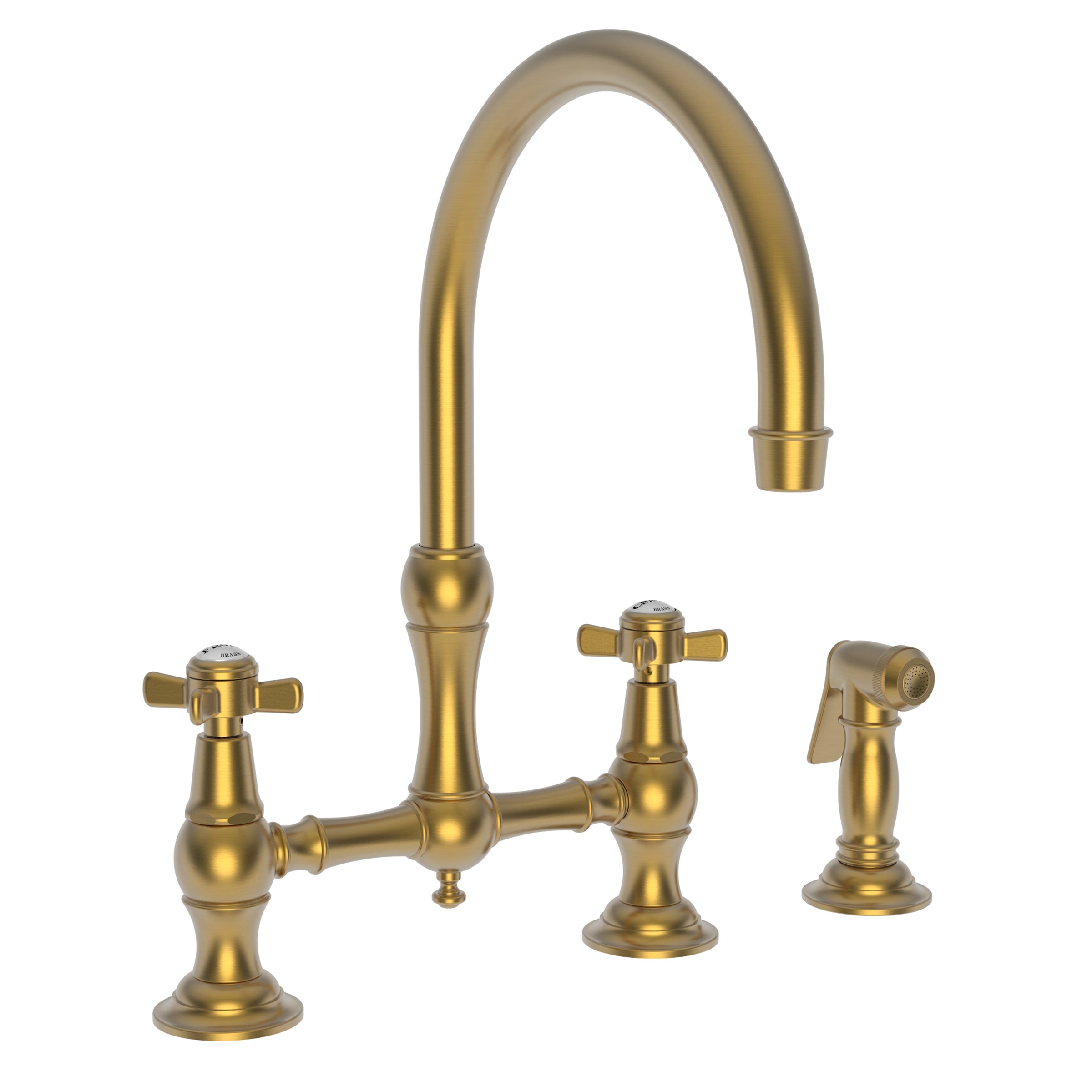 Newport Brass Fairfield Kitchen Bridge Faucet with Side Spray