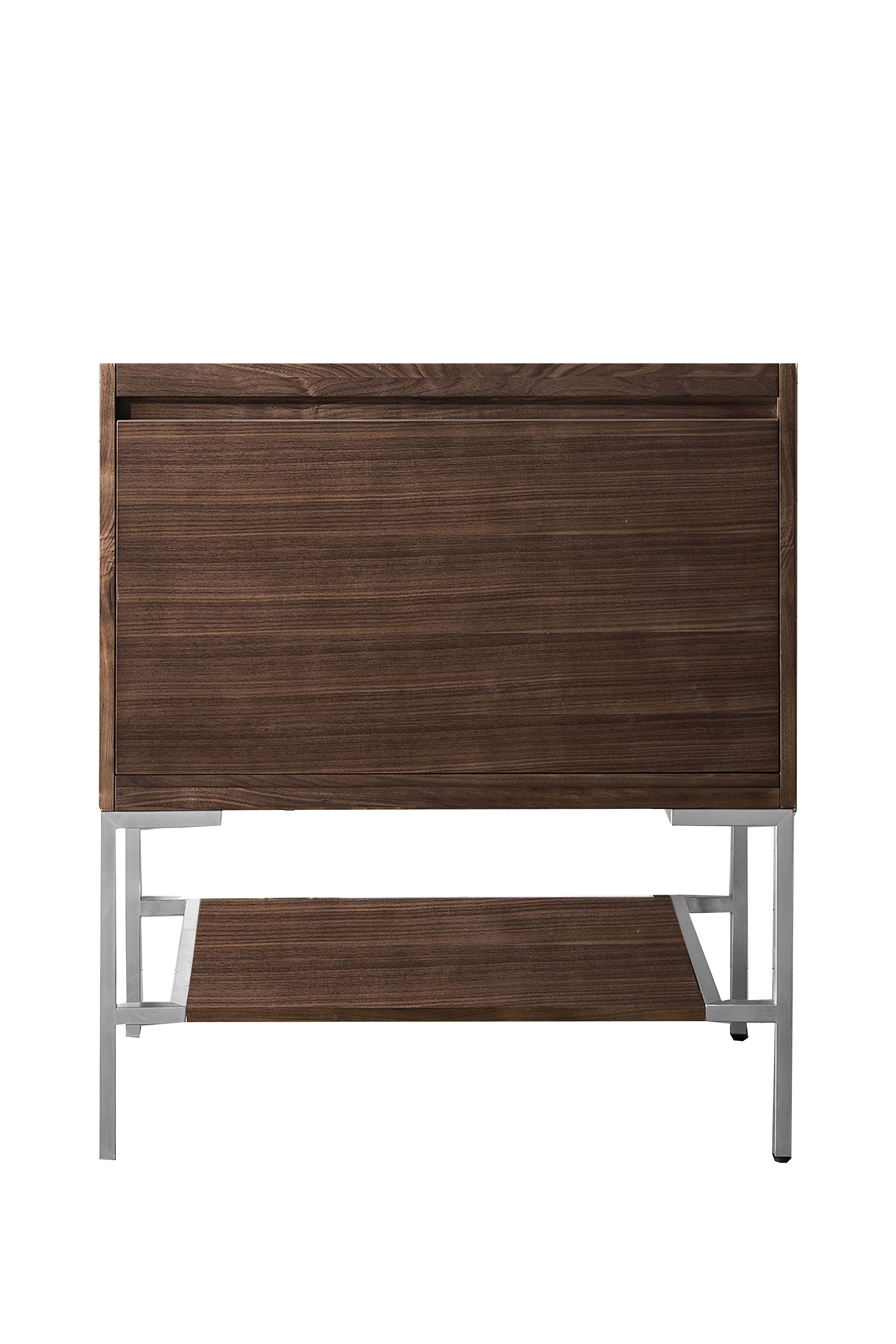 James Martin Vanities Mantova 31.5" Single Vanity Cabinet With Brushed Nickel Base