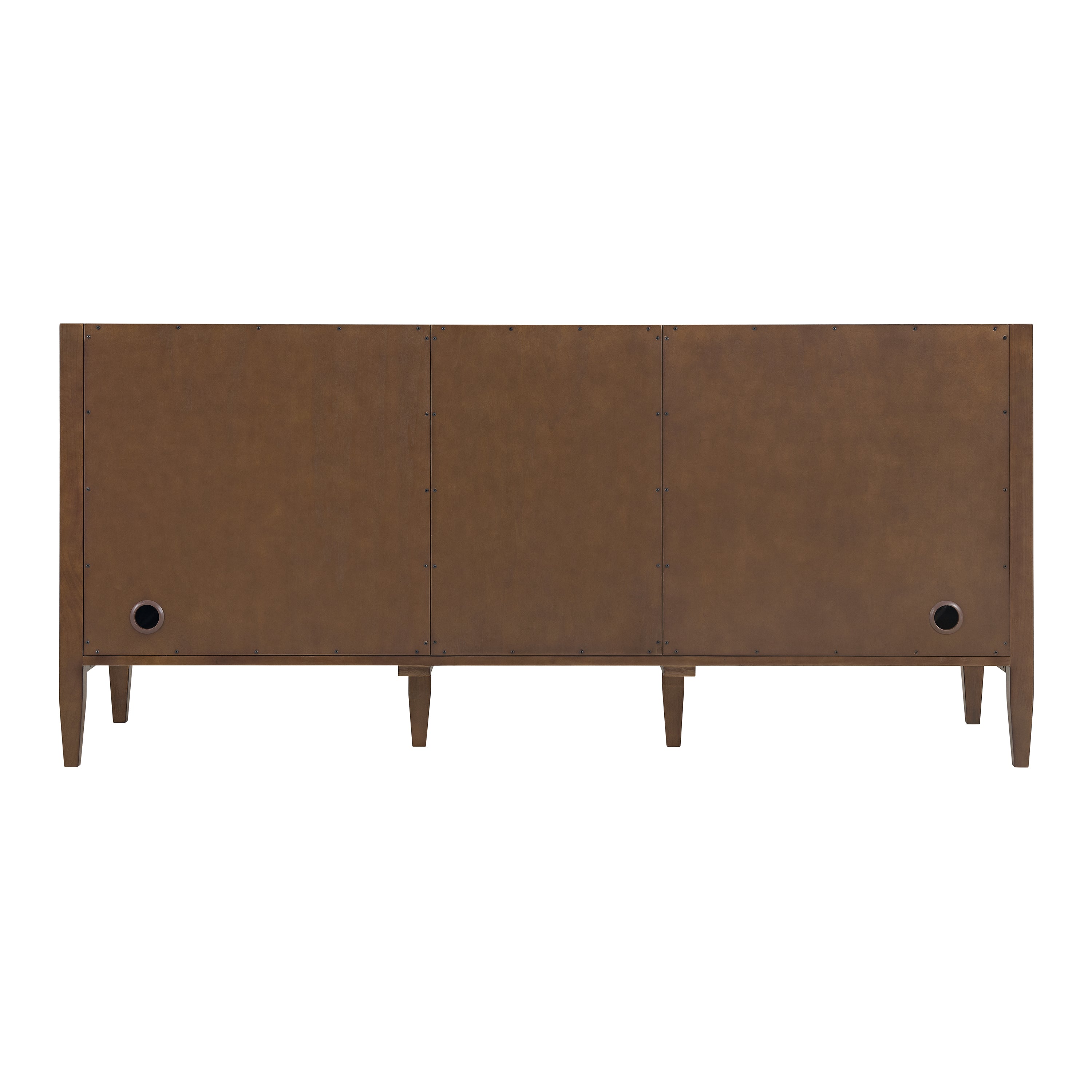 mid century walnut vanity