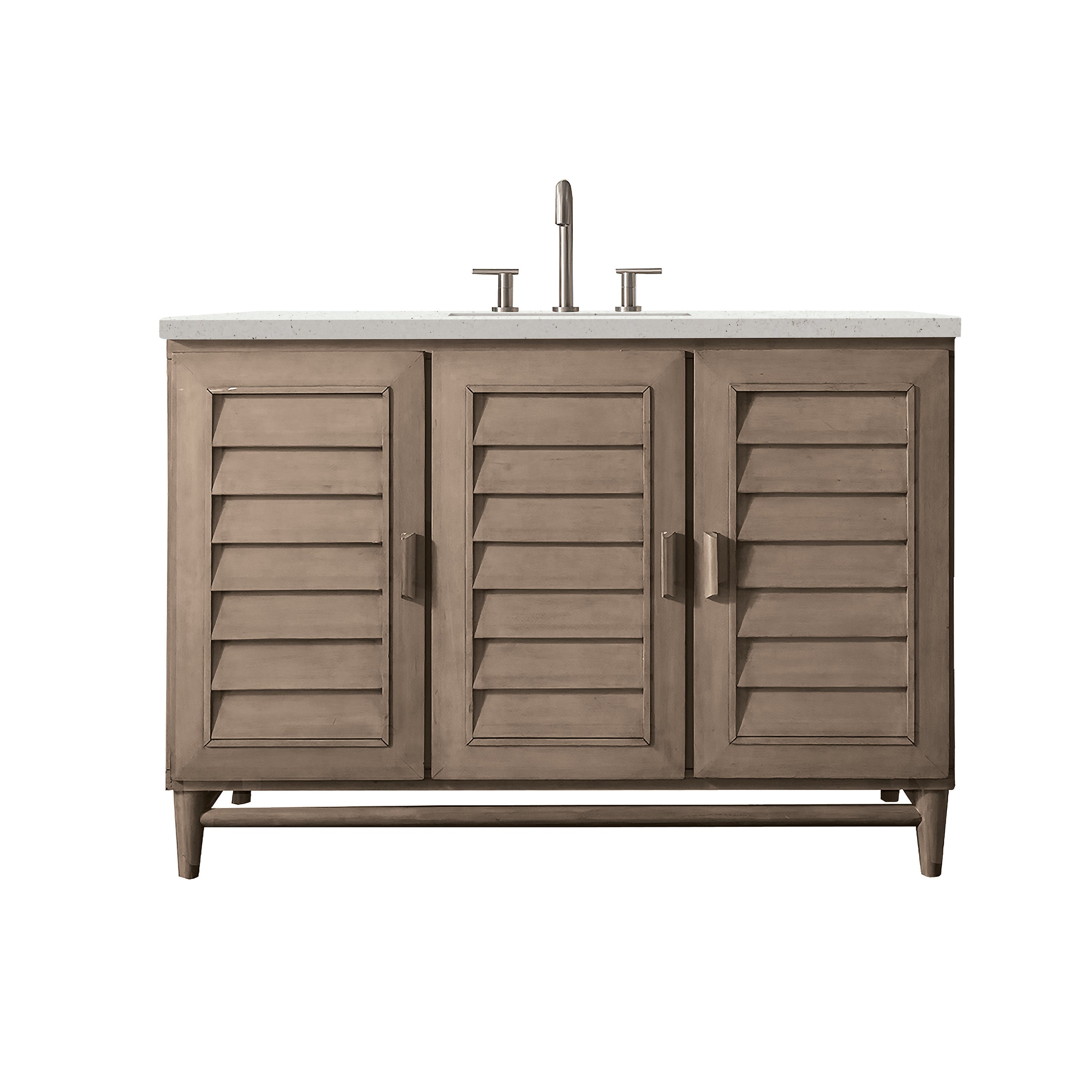 James Martin Vanities Portland 48" Single Vanity Whitewashed Walnut
