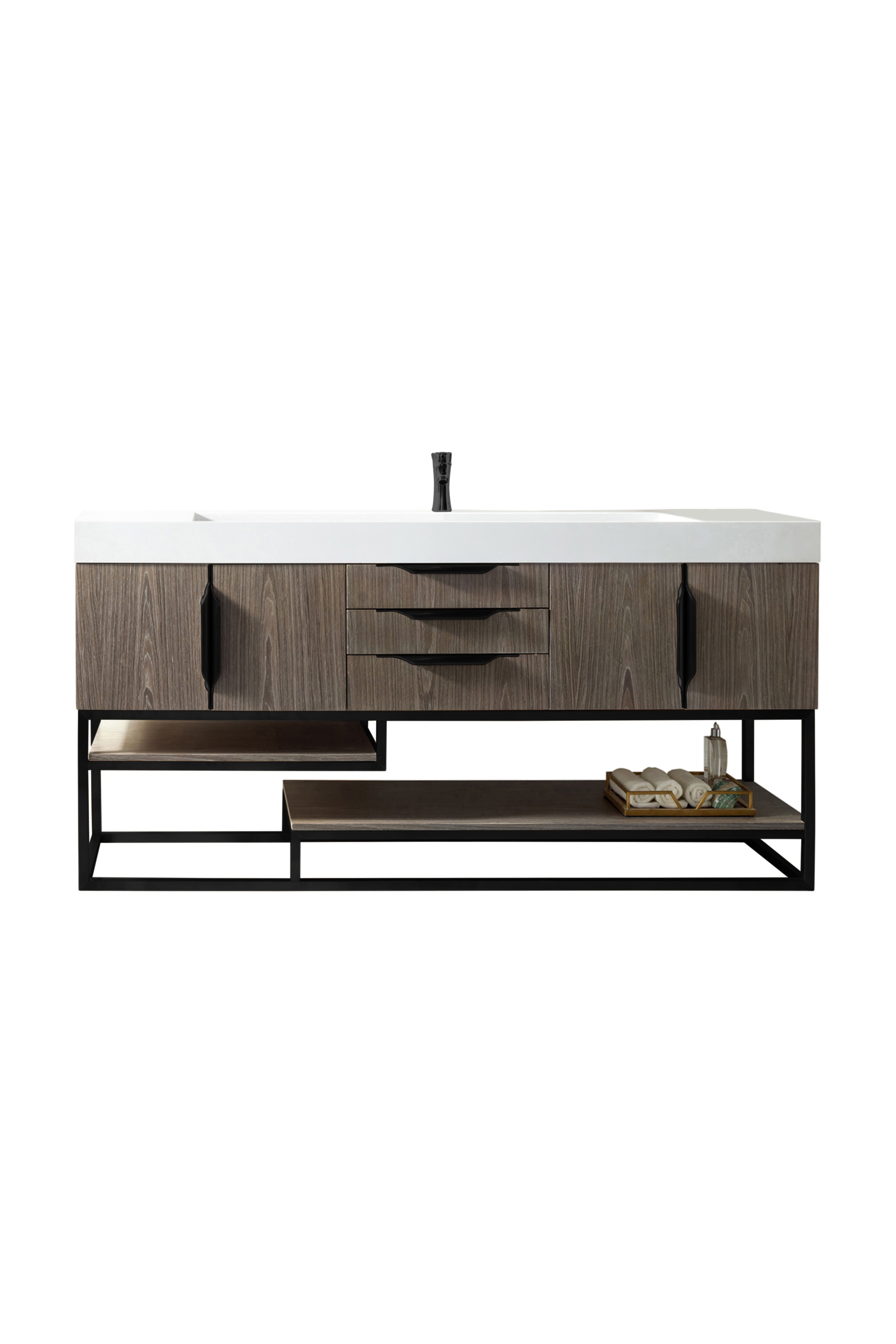 ash gray vanity