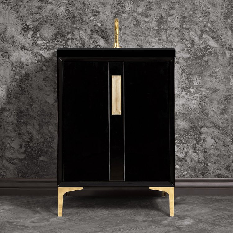 polished brass vanity