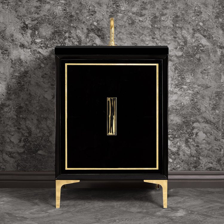 polished brass vanity