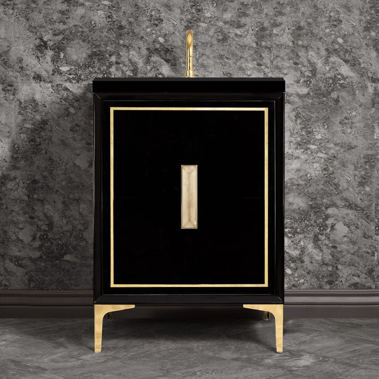 polished brass vanity