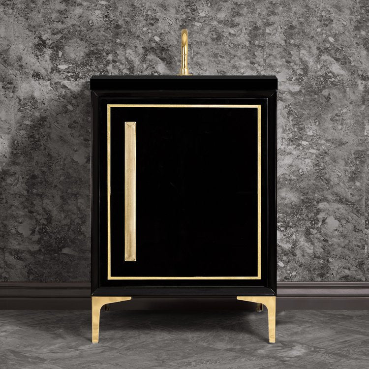 polished brass vanity