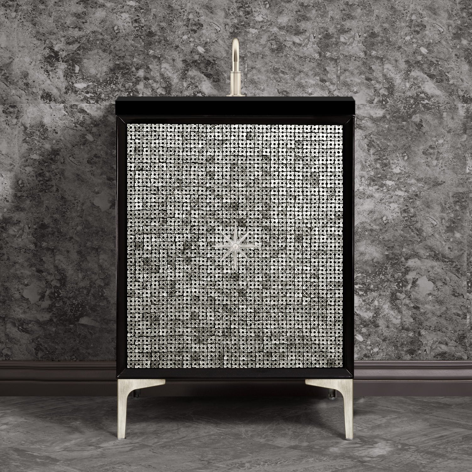Linkasink Mother of Pearl with Star Hardware Vanity