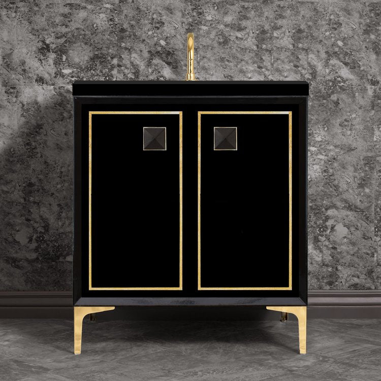 polished brass vanity