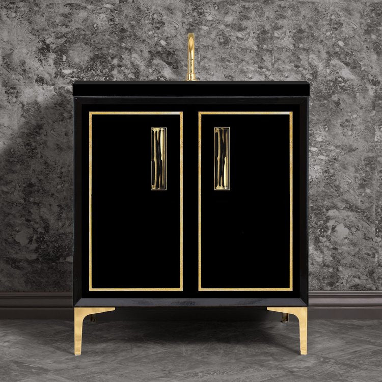 polished brass vanity