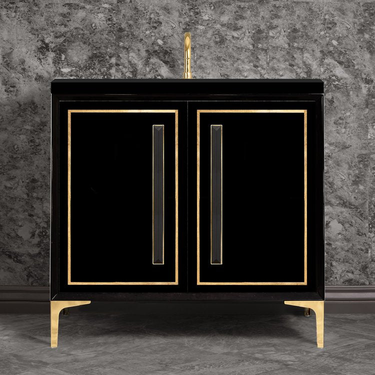 polished brass vanity